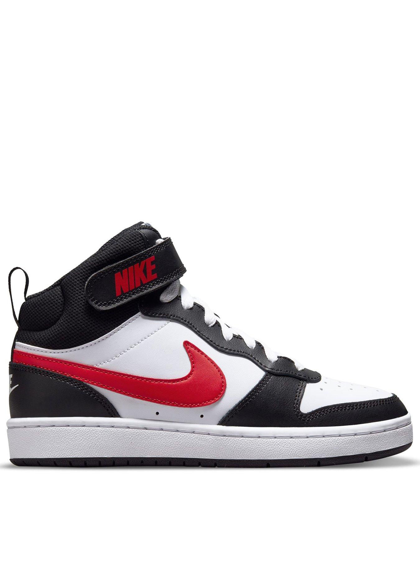 Nike Little Kids Nike Court Borough Mid 2 Trainers - White/Red/Black