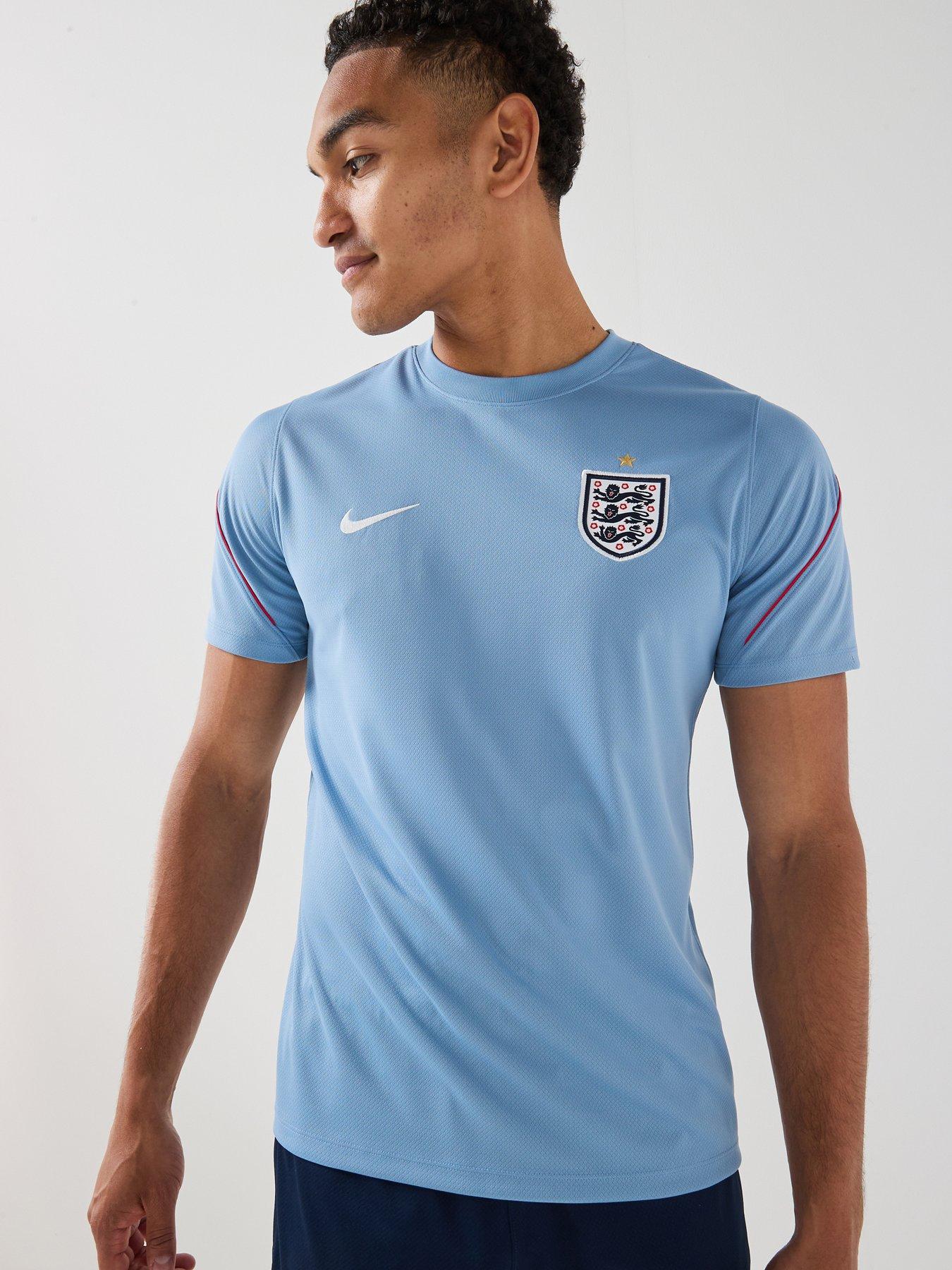 Nike Mens & England Strike Short Sleeve Top, Work Blue/Obsidian/White, Size S, Men