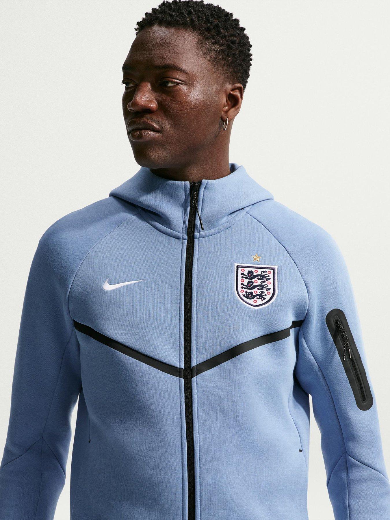 Nike Men’s England Tech Fleece Windrunner Full Zip Hoodie – Blue