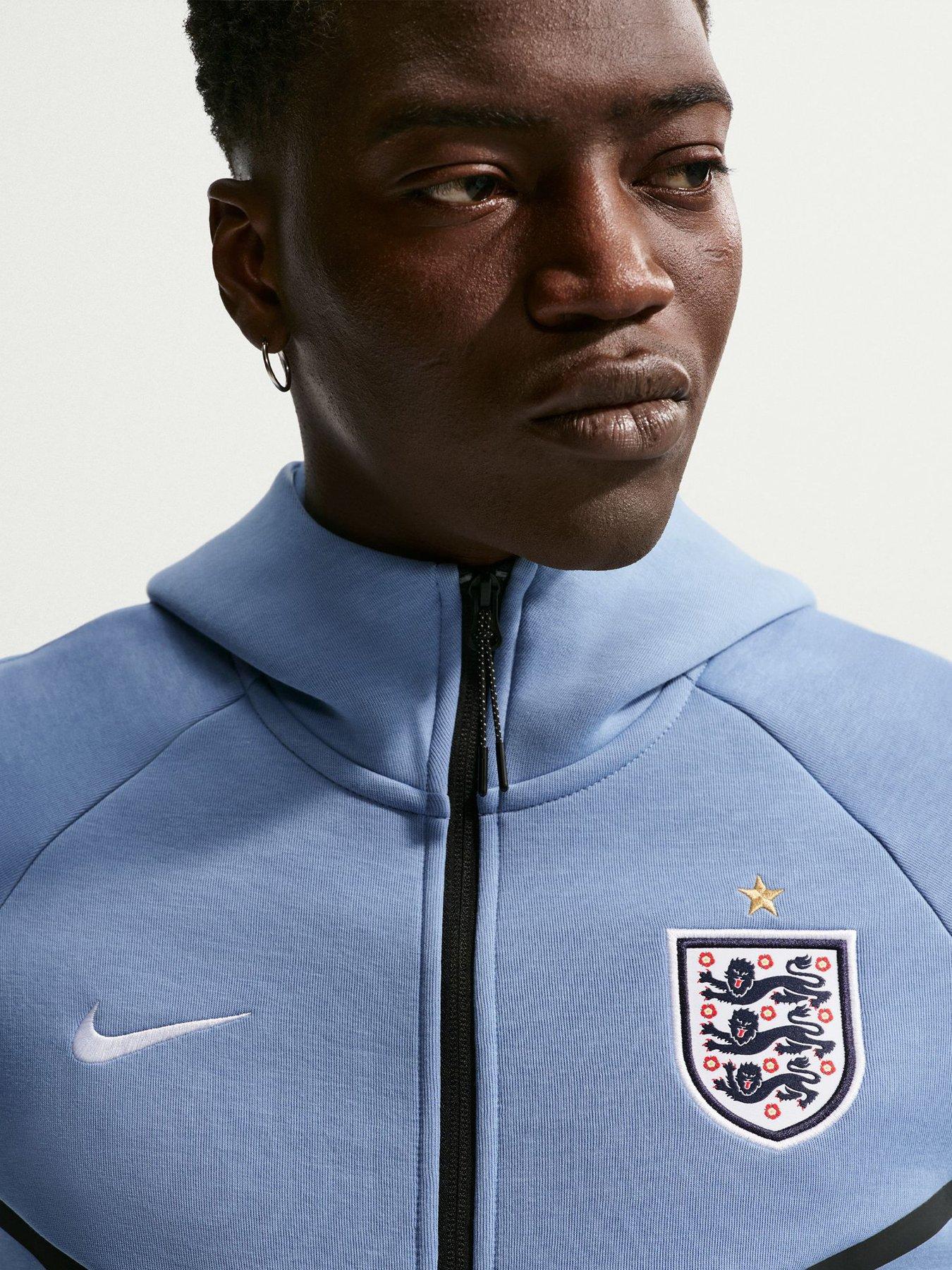 Image 5 of 5 of Nike Men&rsquo;s England Tech Fleece Windrunner Full Zip Hoodie &ndash; Blue