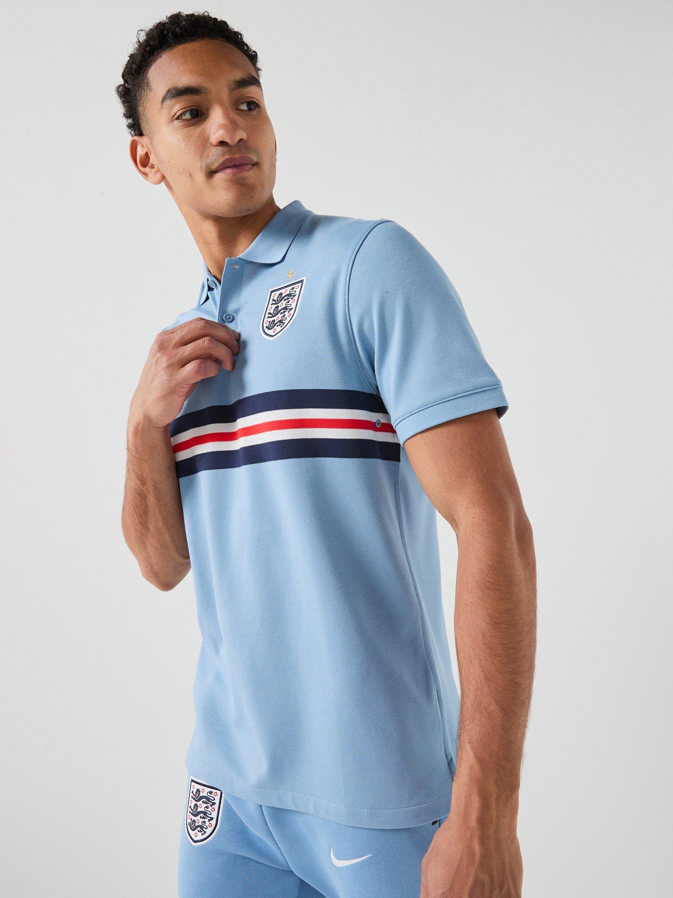Nike Men's England Polo Shirt, Work Blue/White, Size 2Xl, Men
