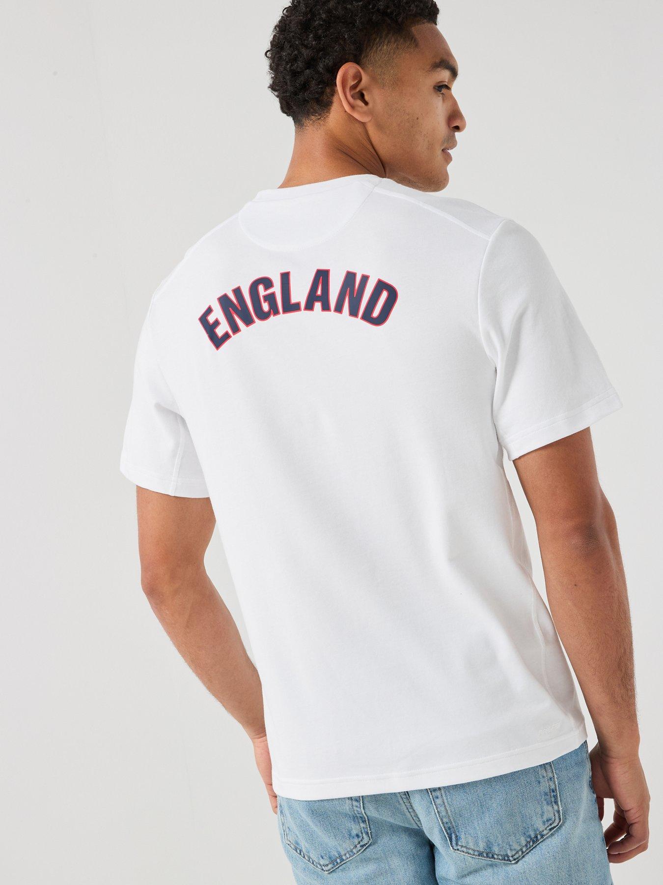 Nike Men's England Training T-Shirt, White/Obsidian, Size 2Xl, Men