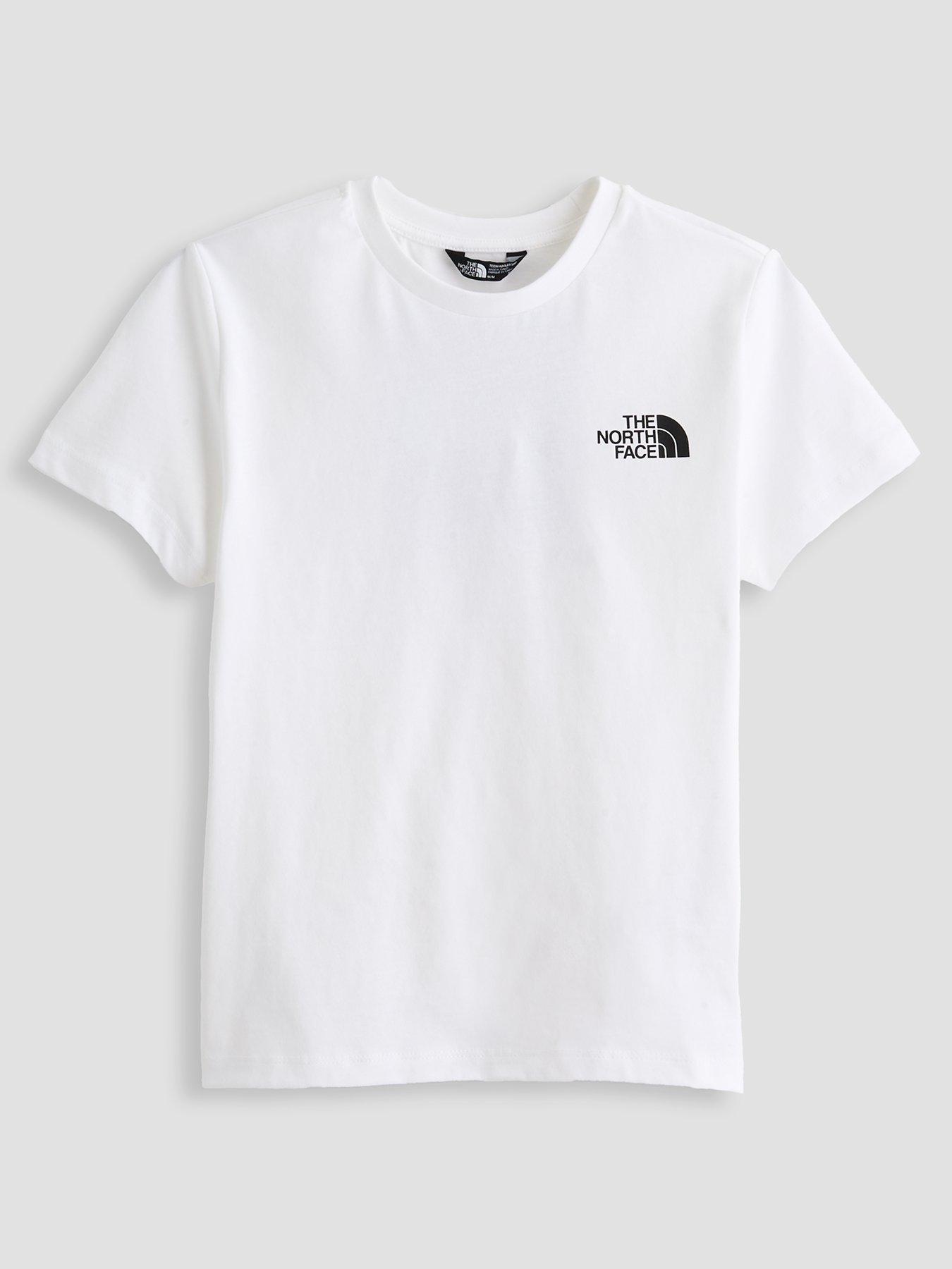 The North Face Junior Boys Box Never Stop Exploring T-Shirt - White
