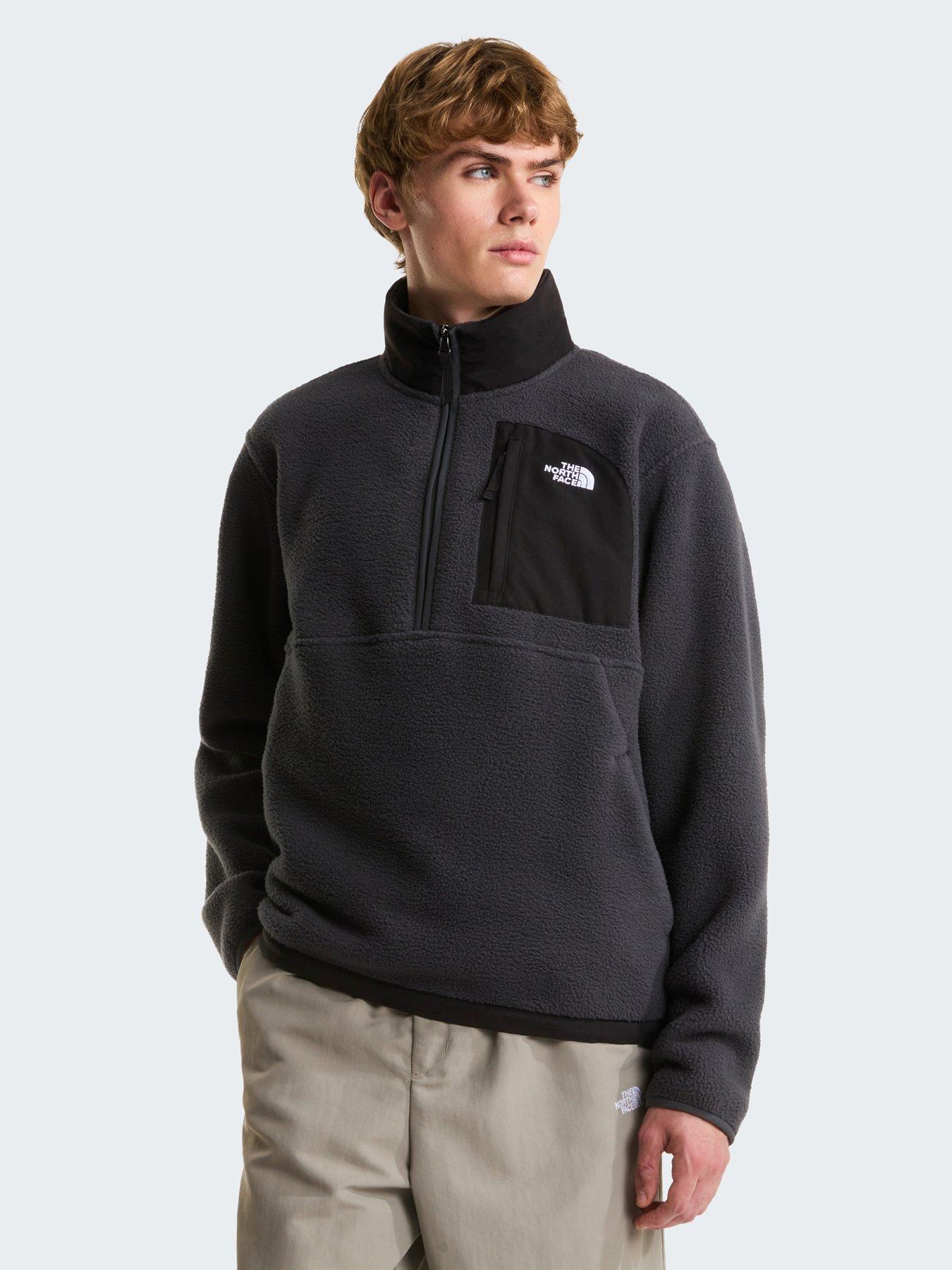 tomy THE NORTH FACE The North Face Mens Yumiori Off Peak 1/2 Zip Fleece - Grey | Very