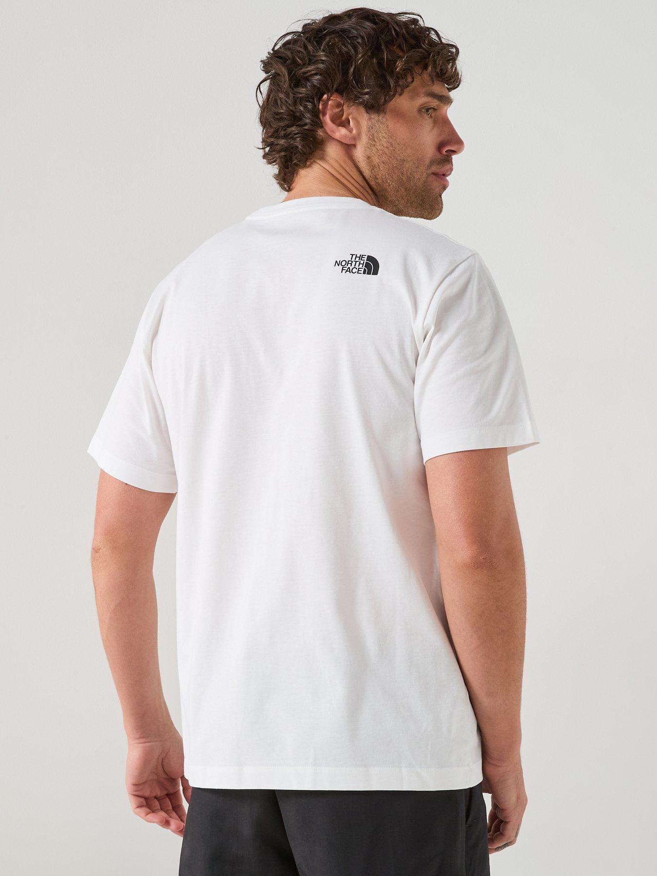 Image 2 of 6 of The North Face Mens Evolution Box Half Dome T-Shirt - White