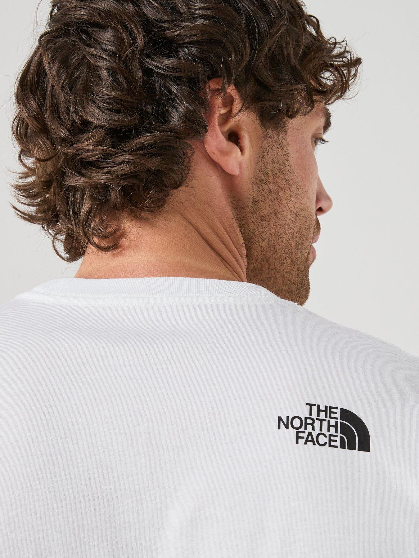 Image 5 of 6 of The North Face Mens Evolution Box Half Dome T-Shirt - White