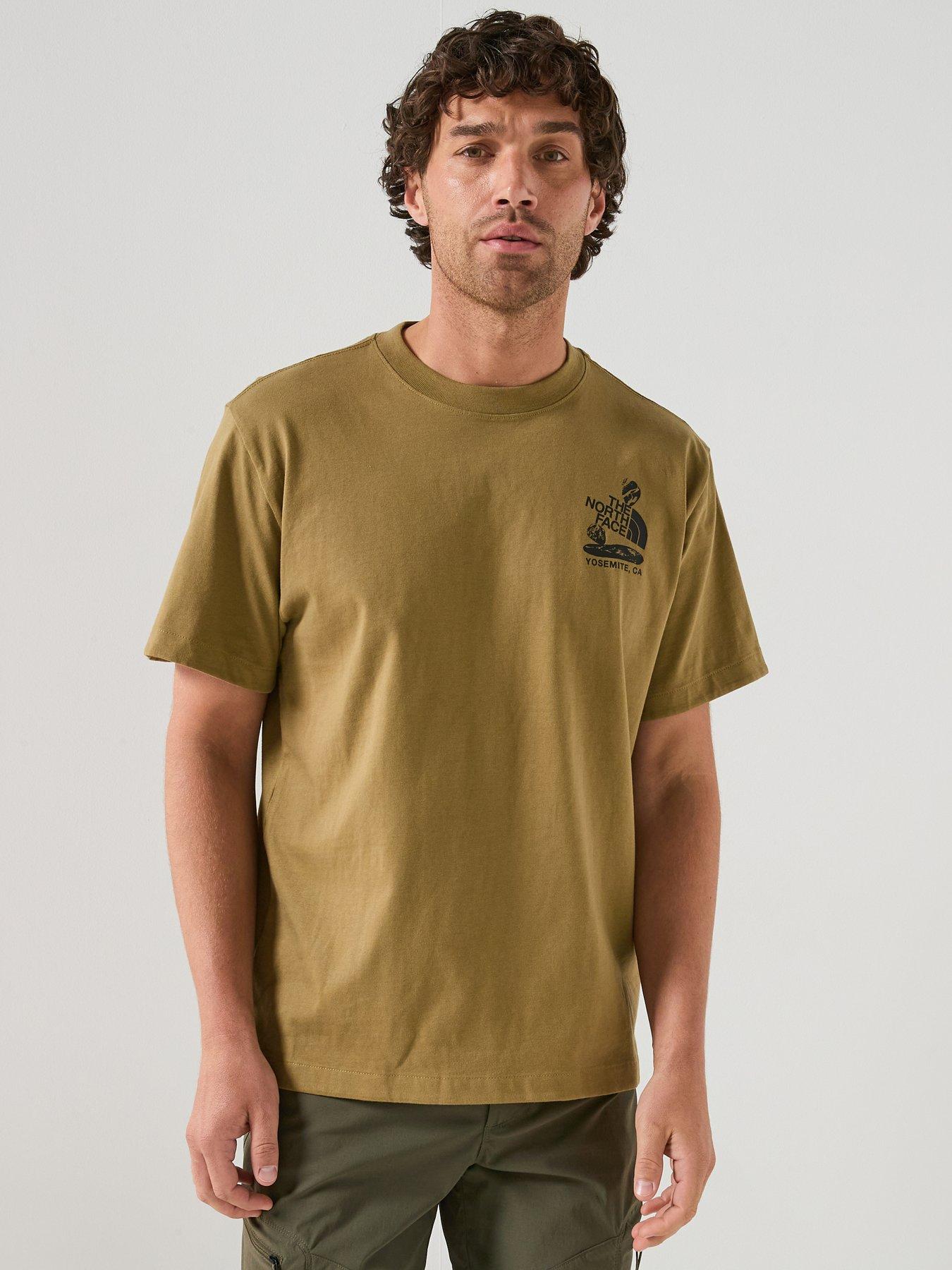 The North Face Mens Stones Graphic Relaxed T-Shirt - Brown