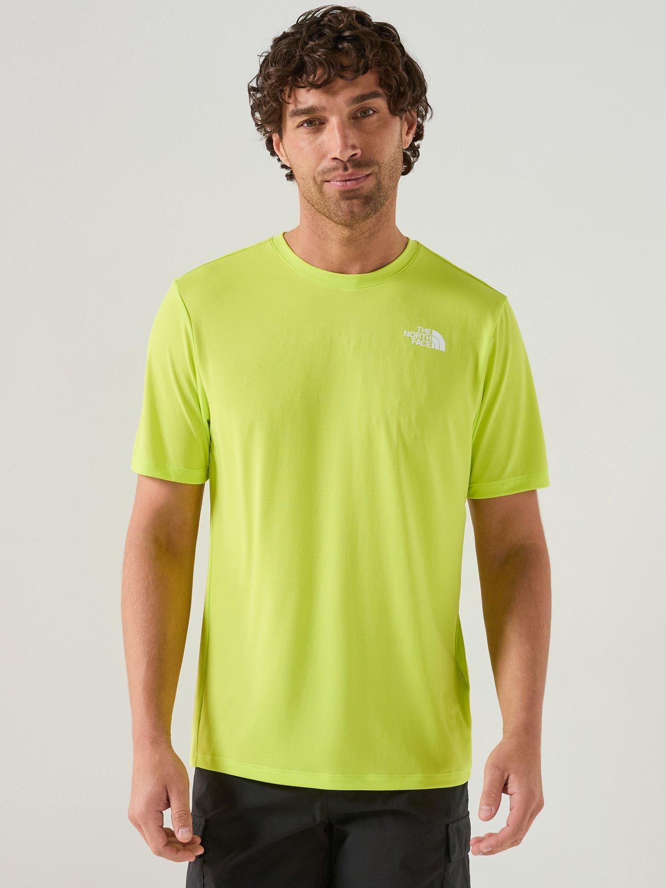 The North Face Mens 24/7 T-Shirt, Yellow, Size M, Men