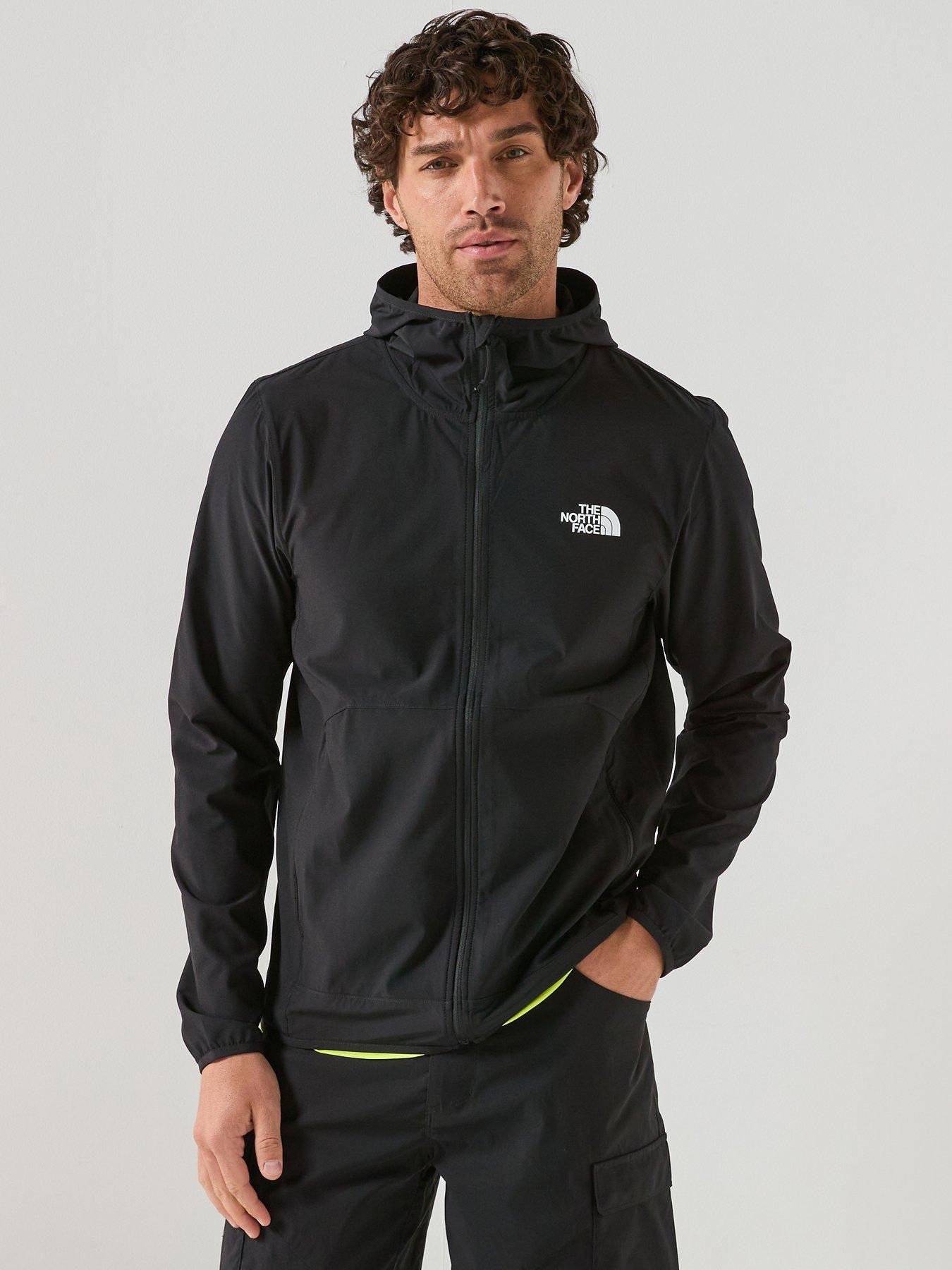 Image 1 of 6 of The North Face Mens 24/7 Woven Full Zip Hooded Jacket - Black