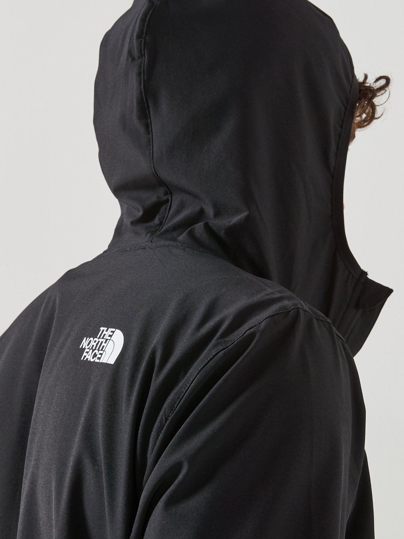 Image 5 of 6 of The North Face Mens 24/7 Woven Full Zip Hooded Jacket - Black