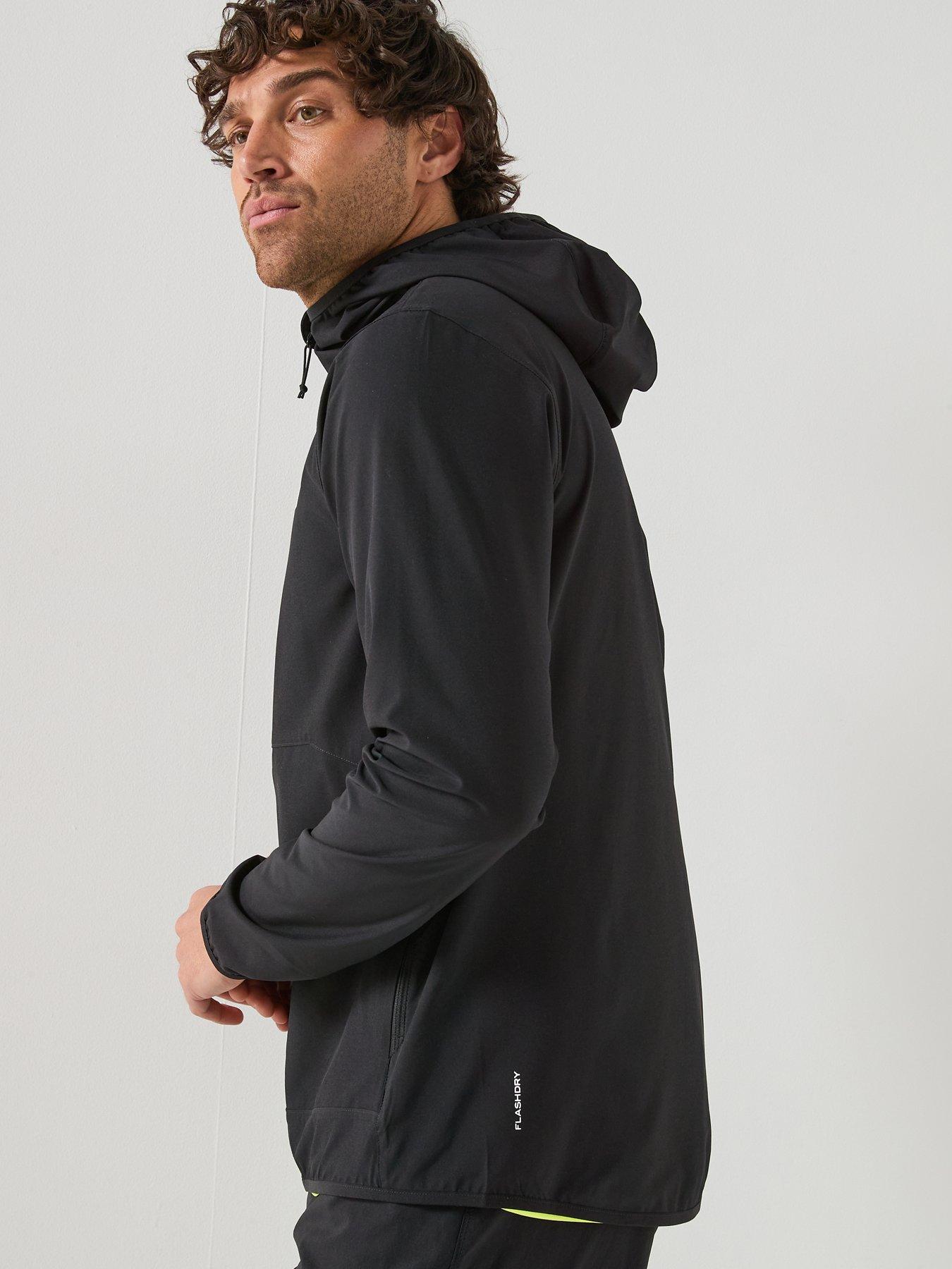 Image 6 of 6 of The North Face Mens 24/7 Woven Full Zip Hooded Jacket - Black