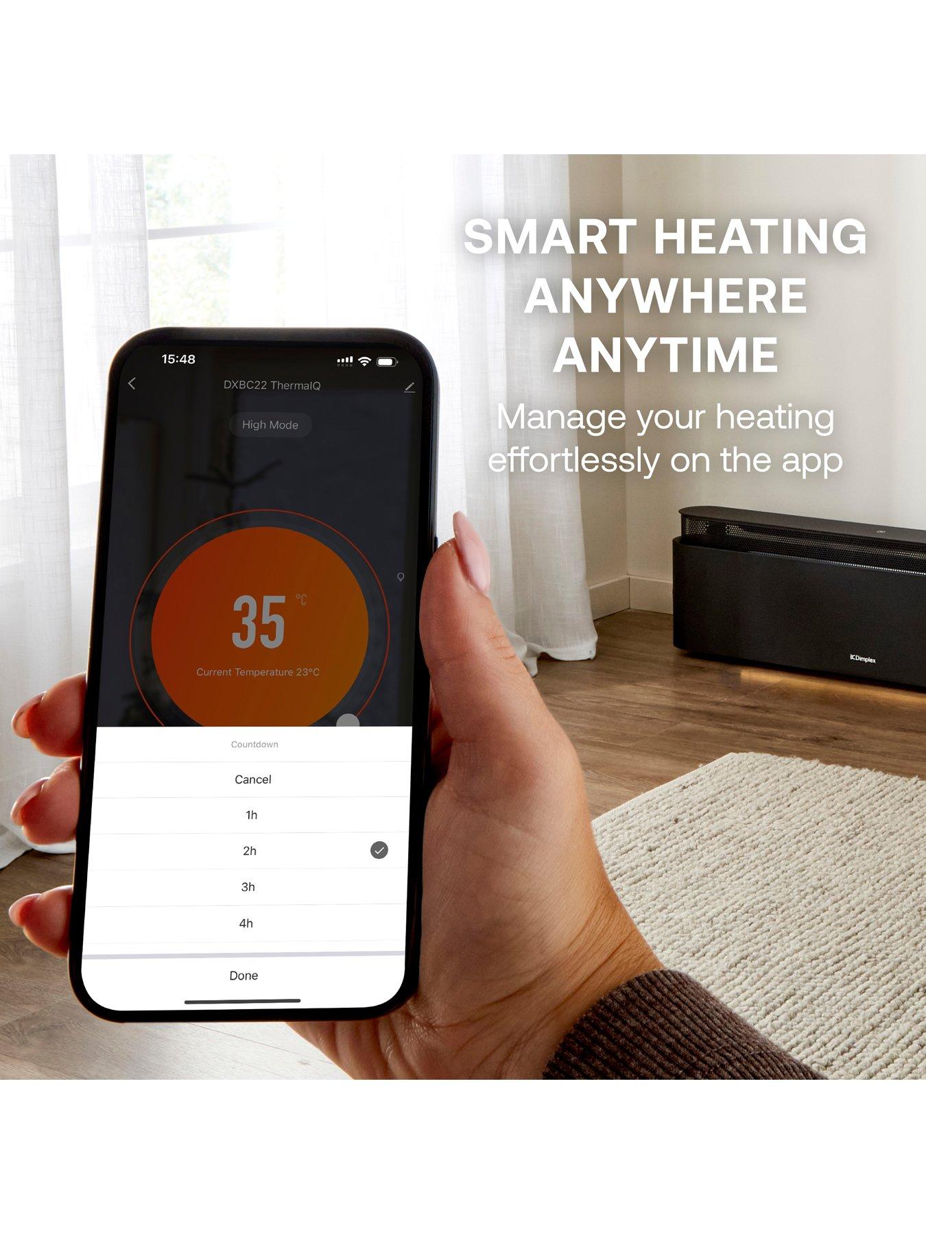 Image 5 of 8 of Dimplex DXBC22 ThermaIQ Smart WiFi Baseboard Convector Heater - Black