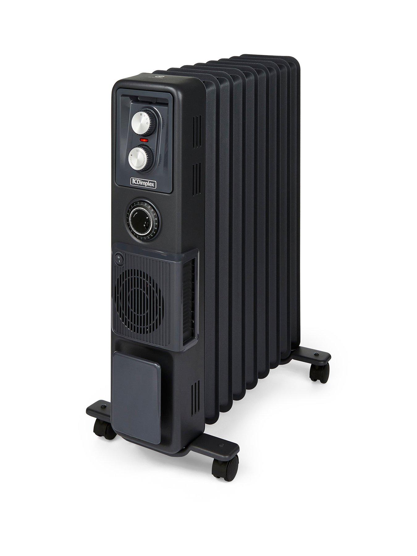 Dimplex ECR24TIFB ECR Oil-Free 2.4kW Oil-Free Radiator with Turbo Fan - Black