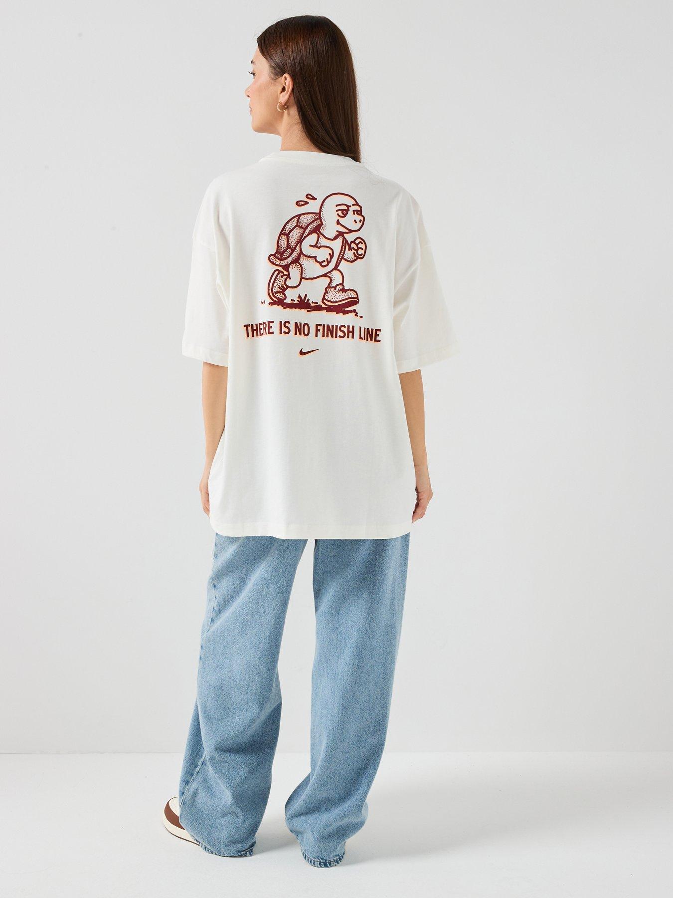Nike Womens Sportswear Classic Oversized T-Shirt, Sail, Size Xs, Women