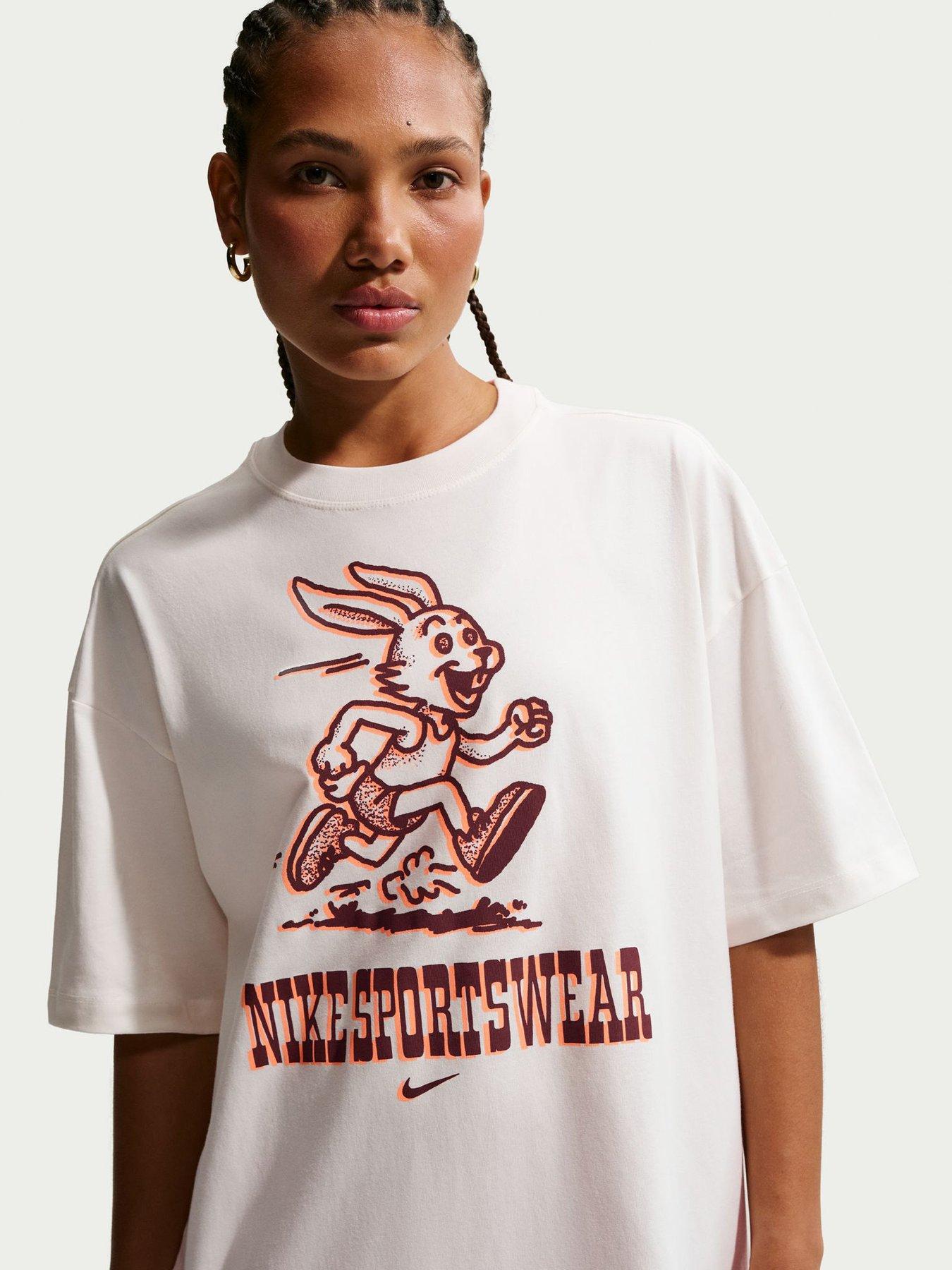 Nike Womens Sportswear Classic Oversized T-Shirt - White