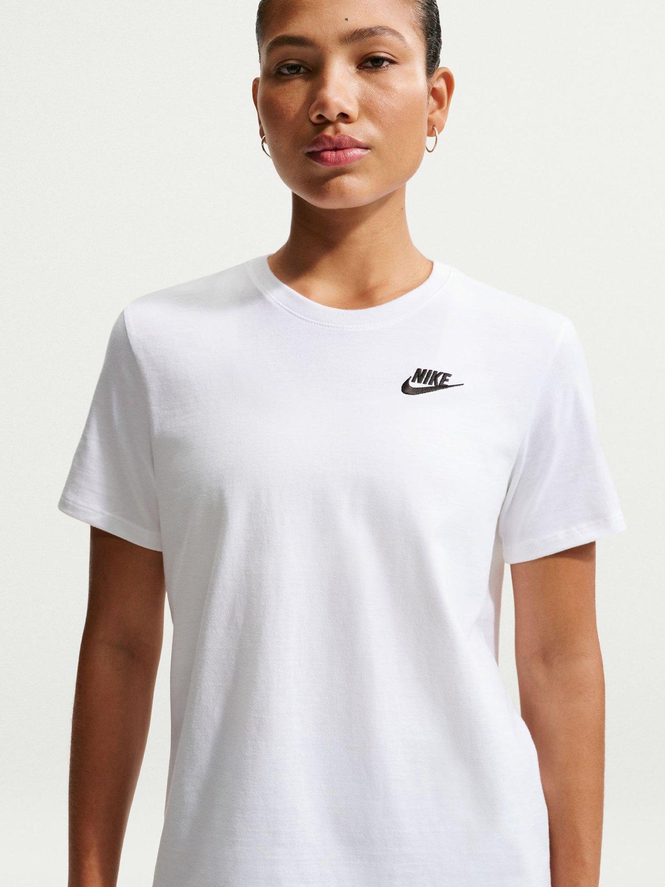 Nike Womens Sportswear Club Short Sleeve T-Shirt - White