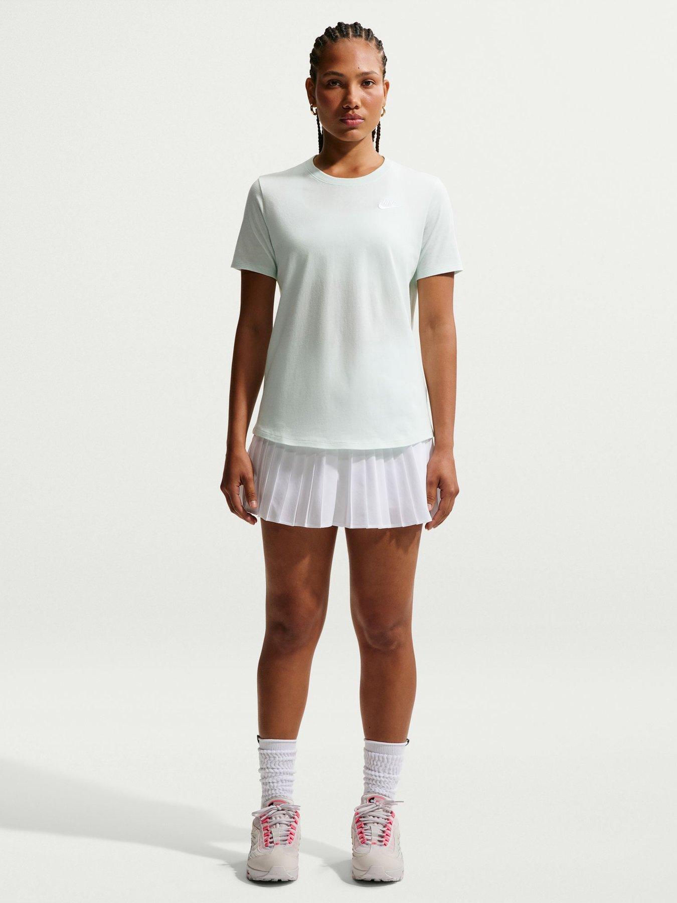Nike Womens Sportswear Club Short Sleeve T-Shirt - Green