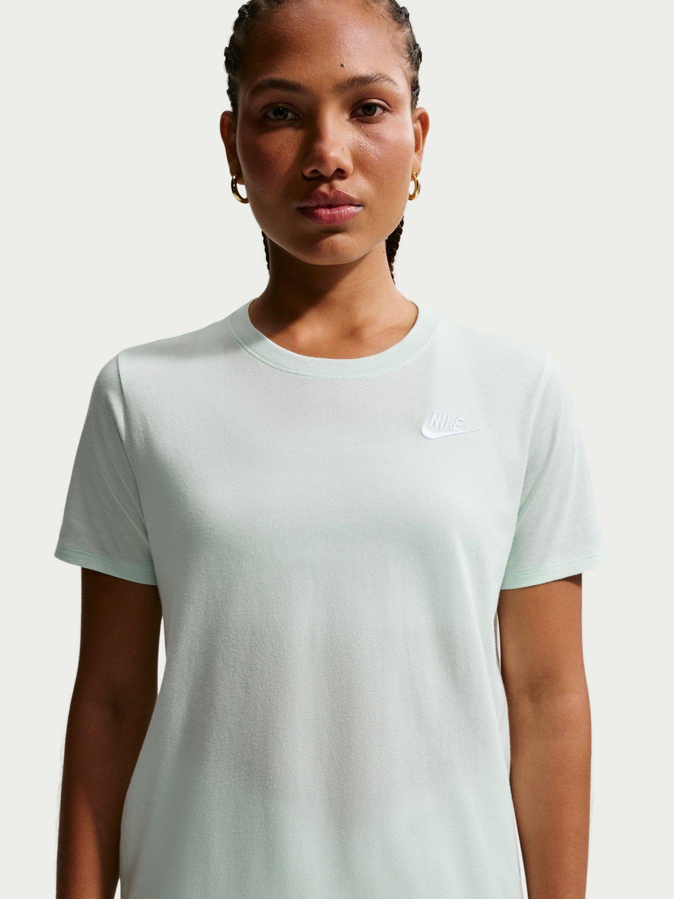 Image 3 of 5 of Nike Womens Sportswear Club Short Sleeve T-Shirt - Green