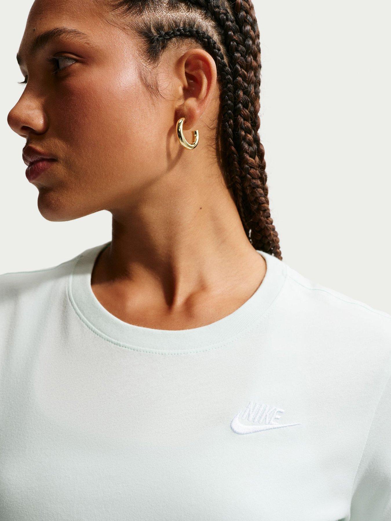 Image 4 of 5 of Nike Womens Sportswear Club Short Sleeve T-Shirt - Green