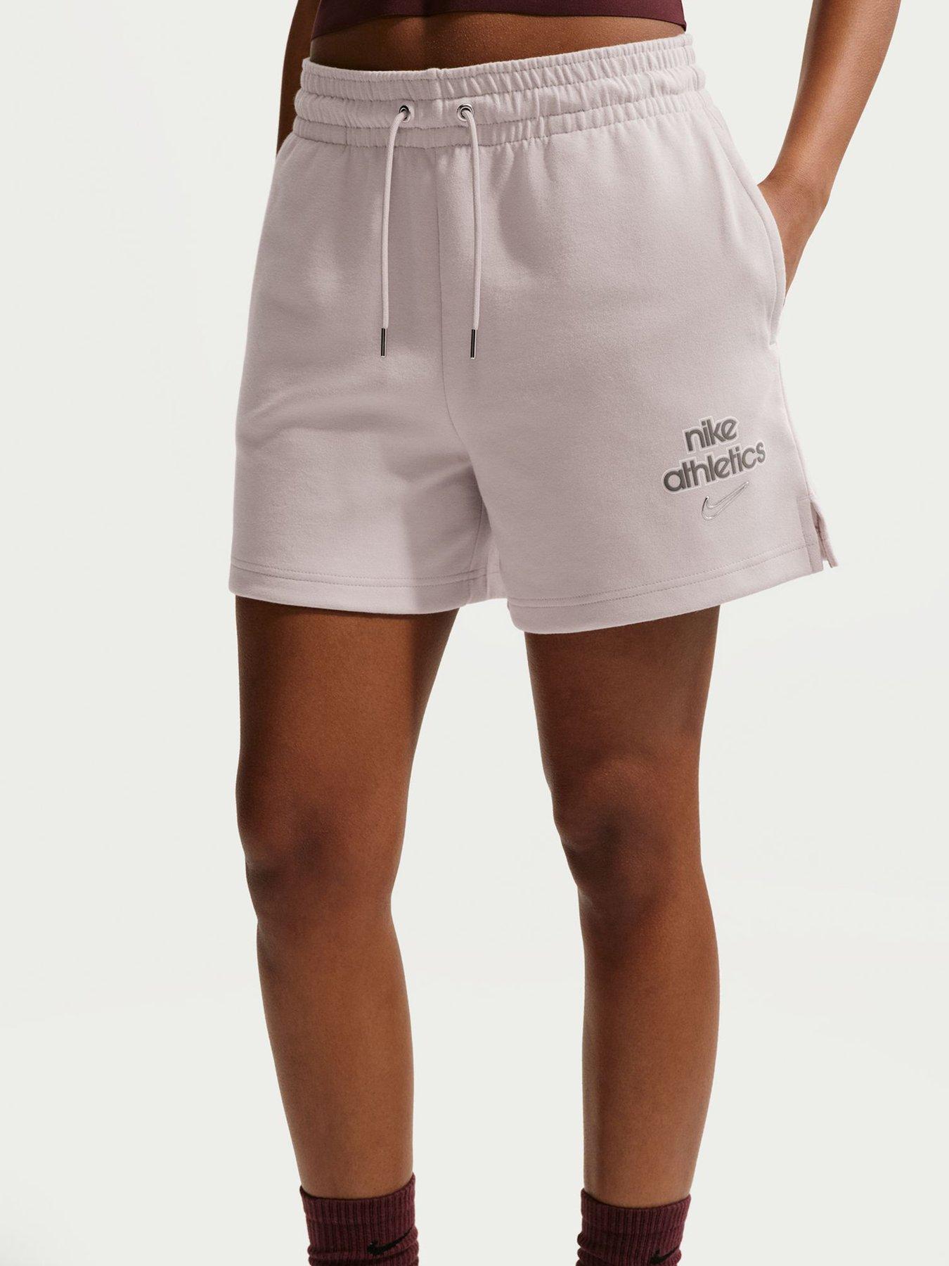 Nike Womens Fleece Boyfriend Shorts - Pink