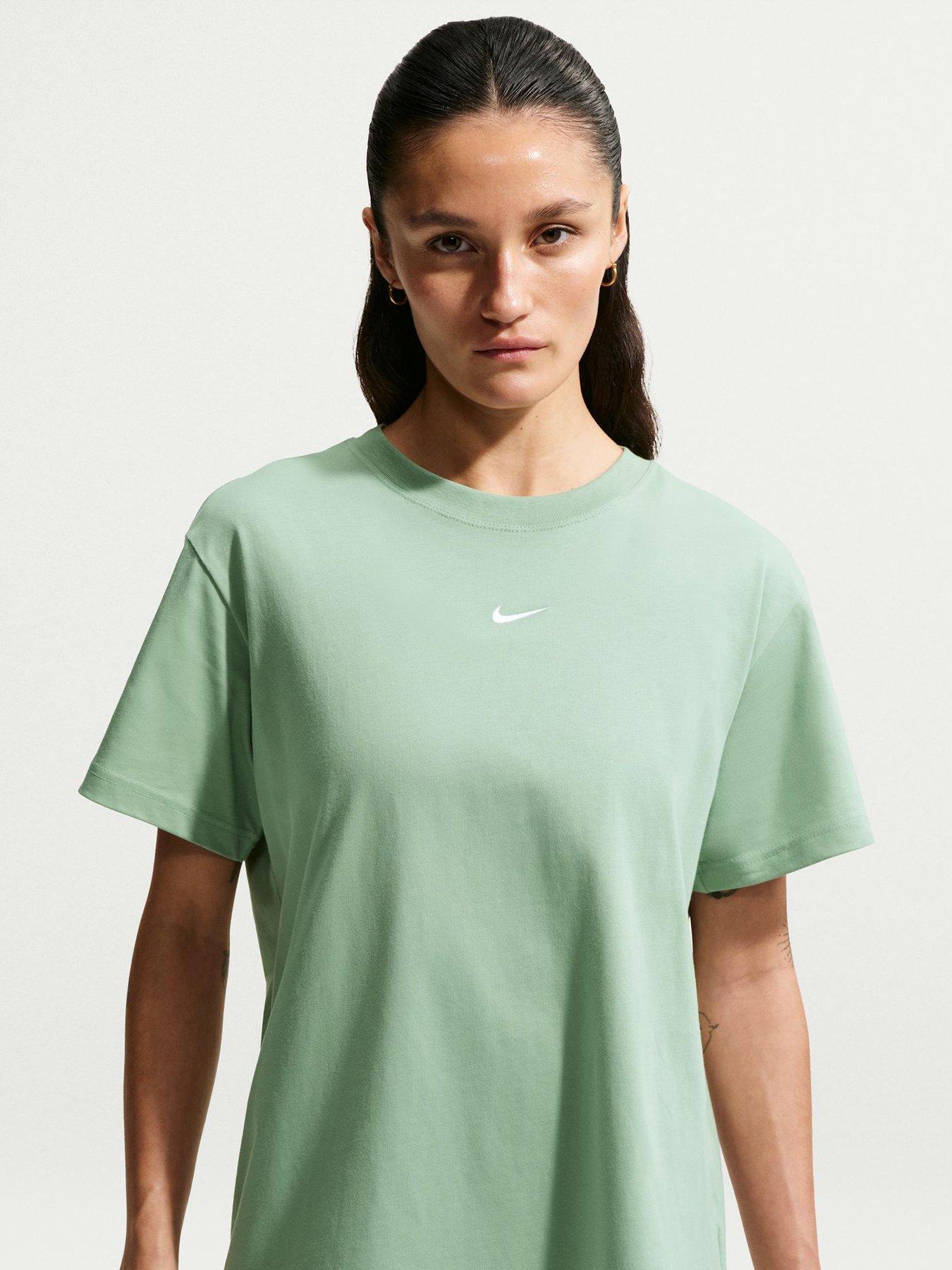 Nike Womens Sportswear Classic Short Sleeve T-Shirt - Green