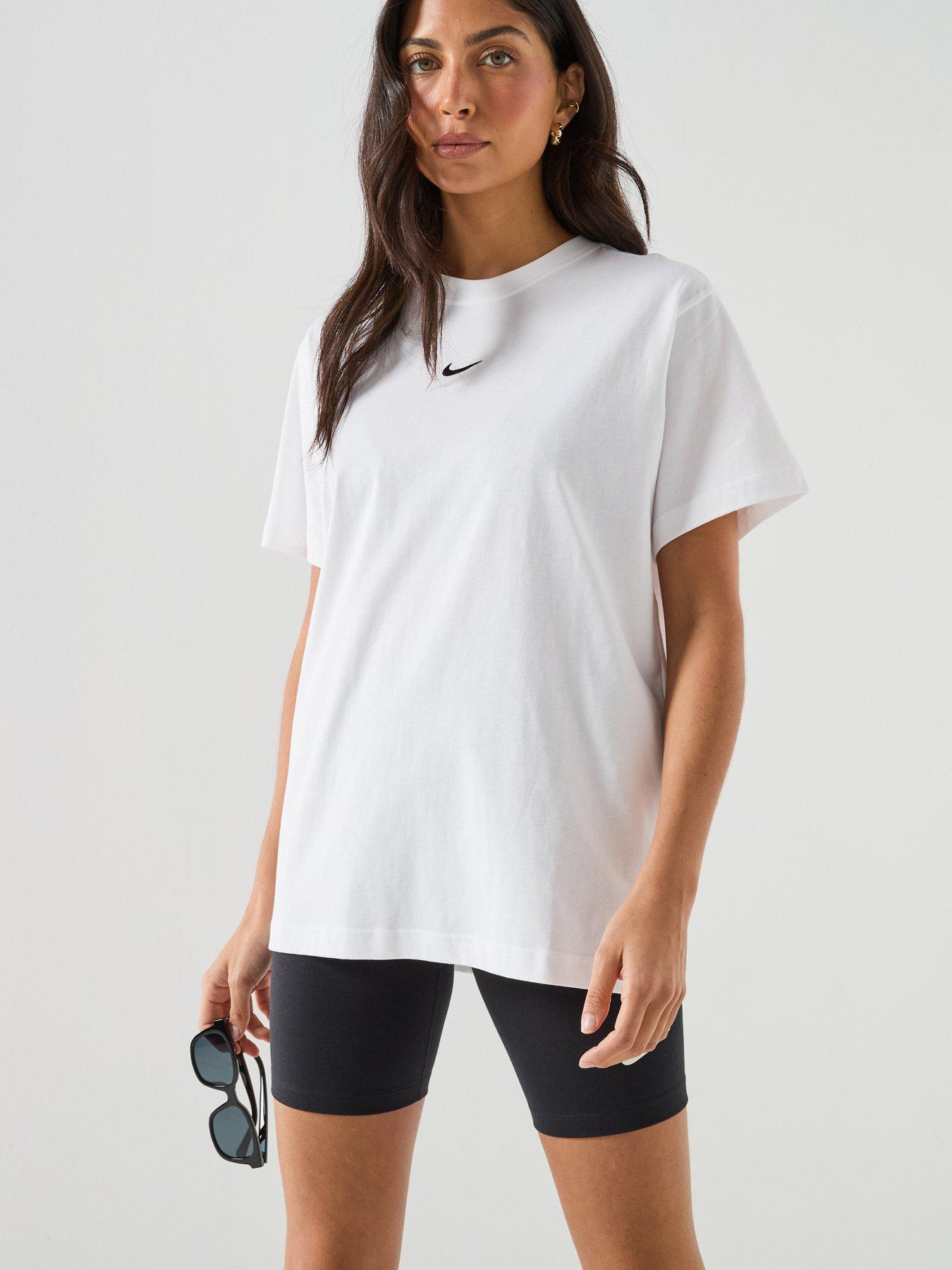 Nike Womens Sportswear Classic Short Sleeve T-Shirt - White