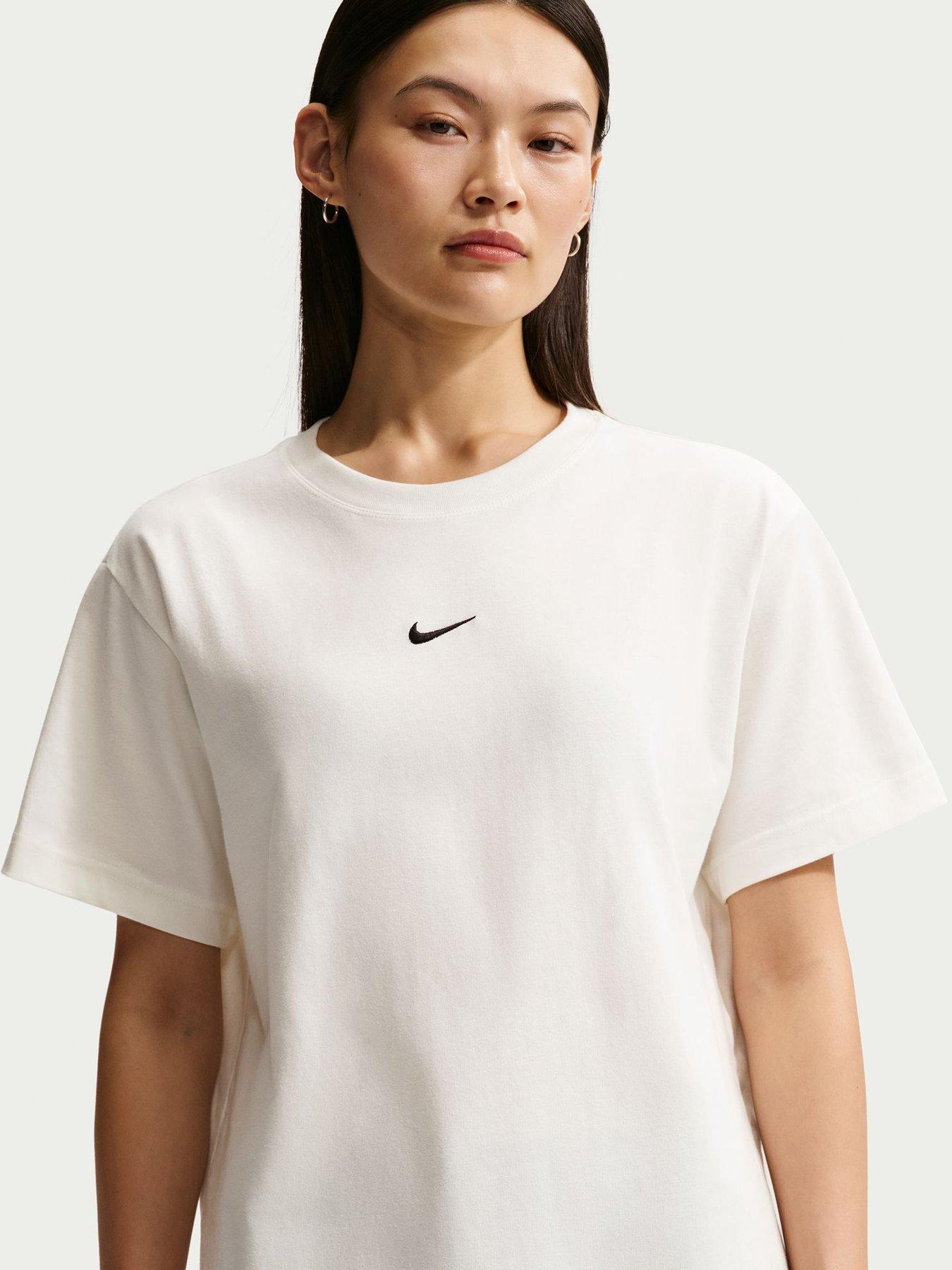 Nike Womens Sportswear Classic Short Sleeve T-Shirt, Sail, Size Xs, Women