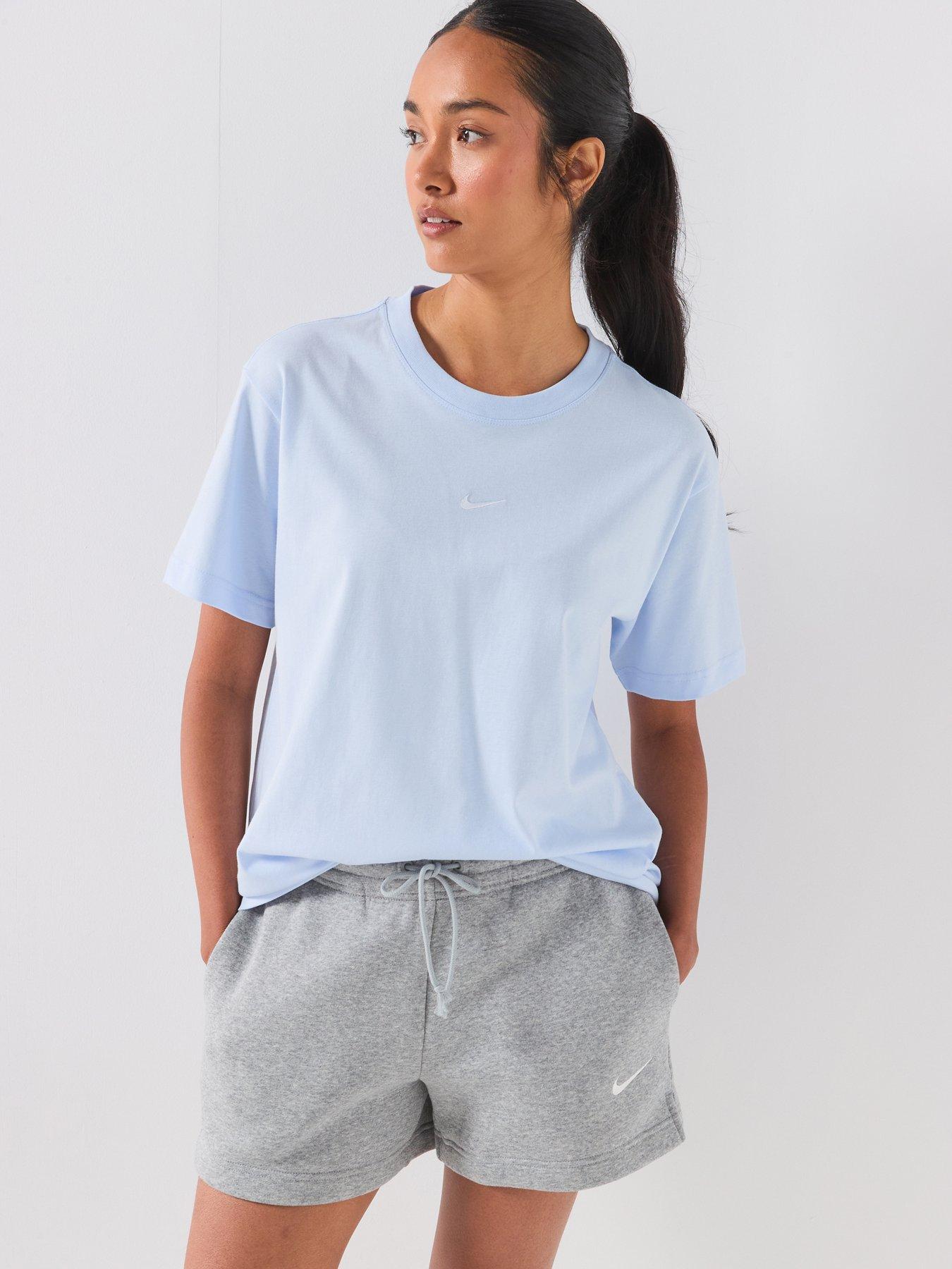 Nike Womens Sportswear Classic Short Sleeve T-Shirt, Hydrogen Blue, Size Xs, Women
