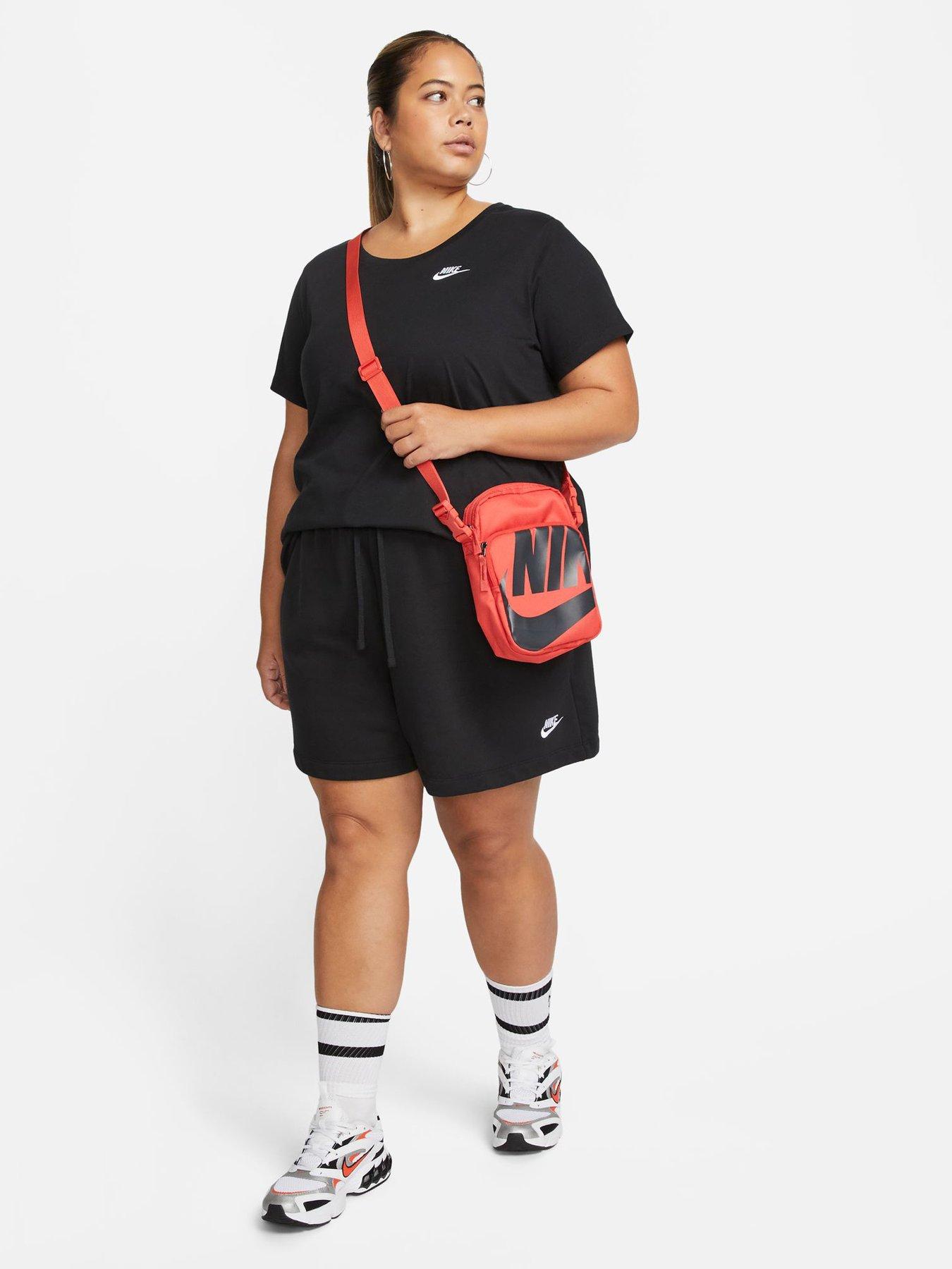 Image 3 of 5 of Nike Womens Sportswear Club Plus Short Sleeve T-Shirt - Black