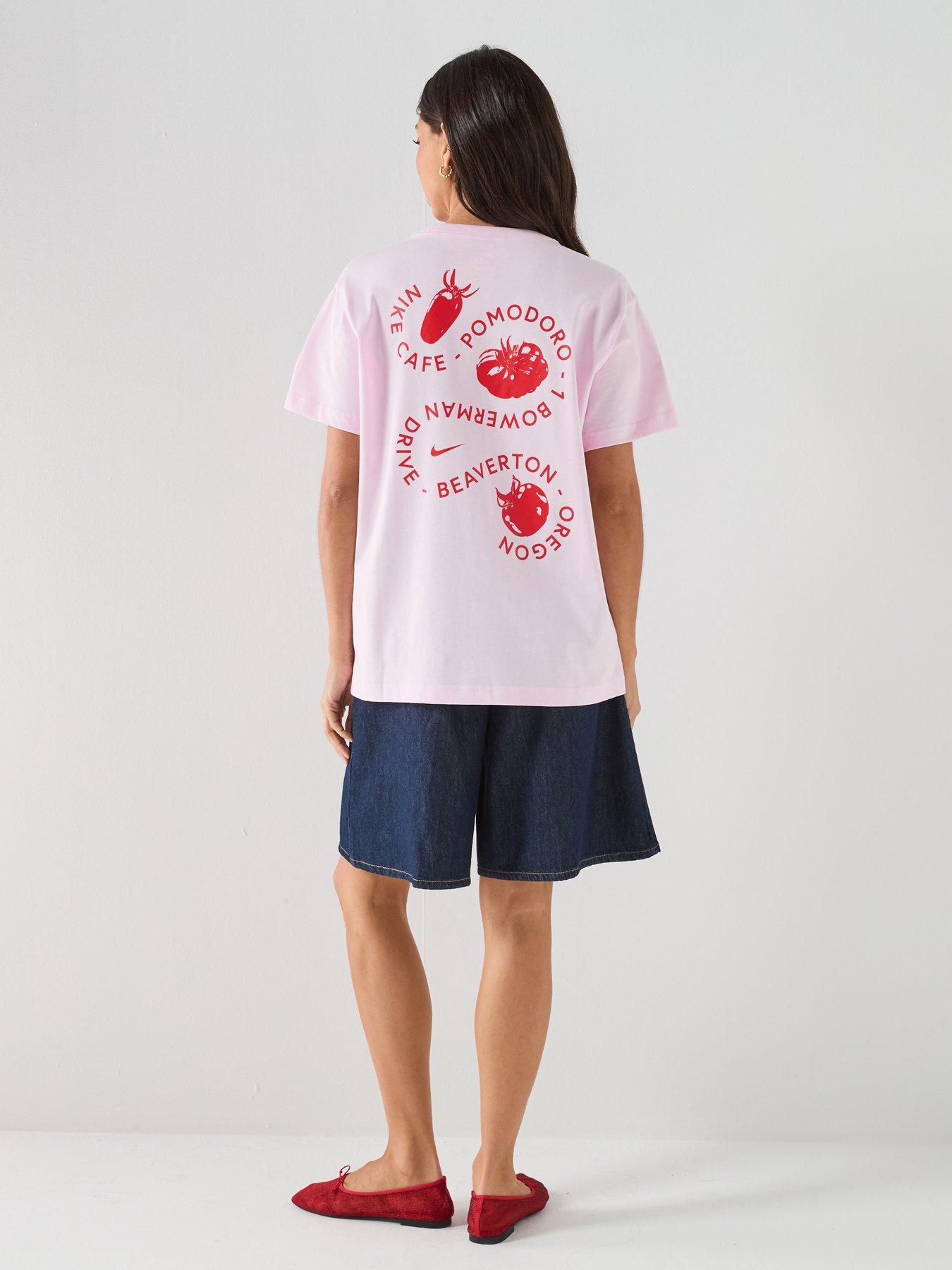 Nike Womens Sportswear Classic Boyfriend Cafe Tomato T-Shirt
