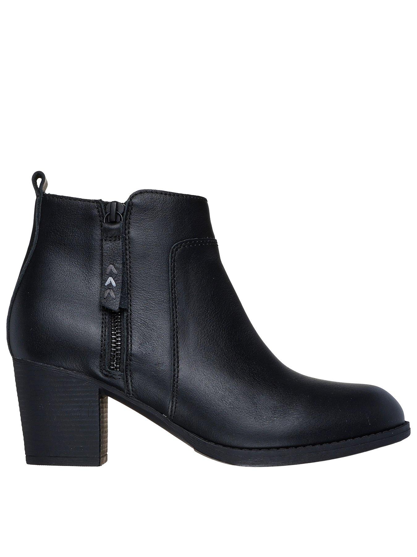 Skechers Taxi - Night In Town Heeled Boot - Black