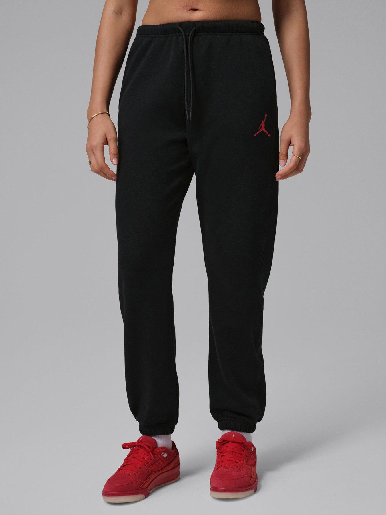 Image 1 of 5 of Jordan Nike Womens Jumpman Fleece Pants - Black