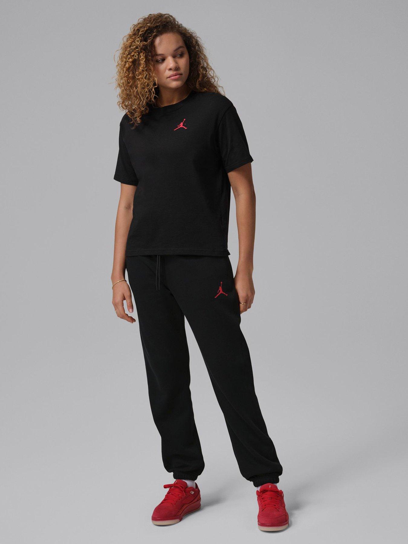 Image 3 of 5 of Jordan Nike Womens Jumpman Fleece Pants - Black