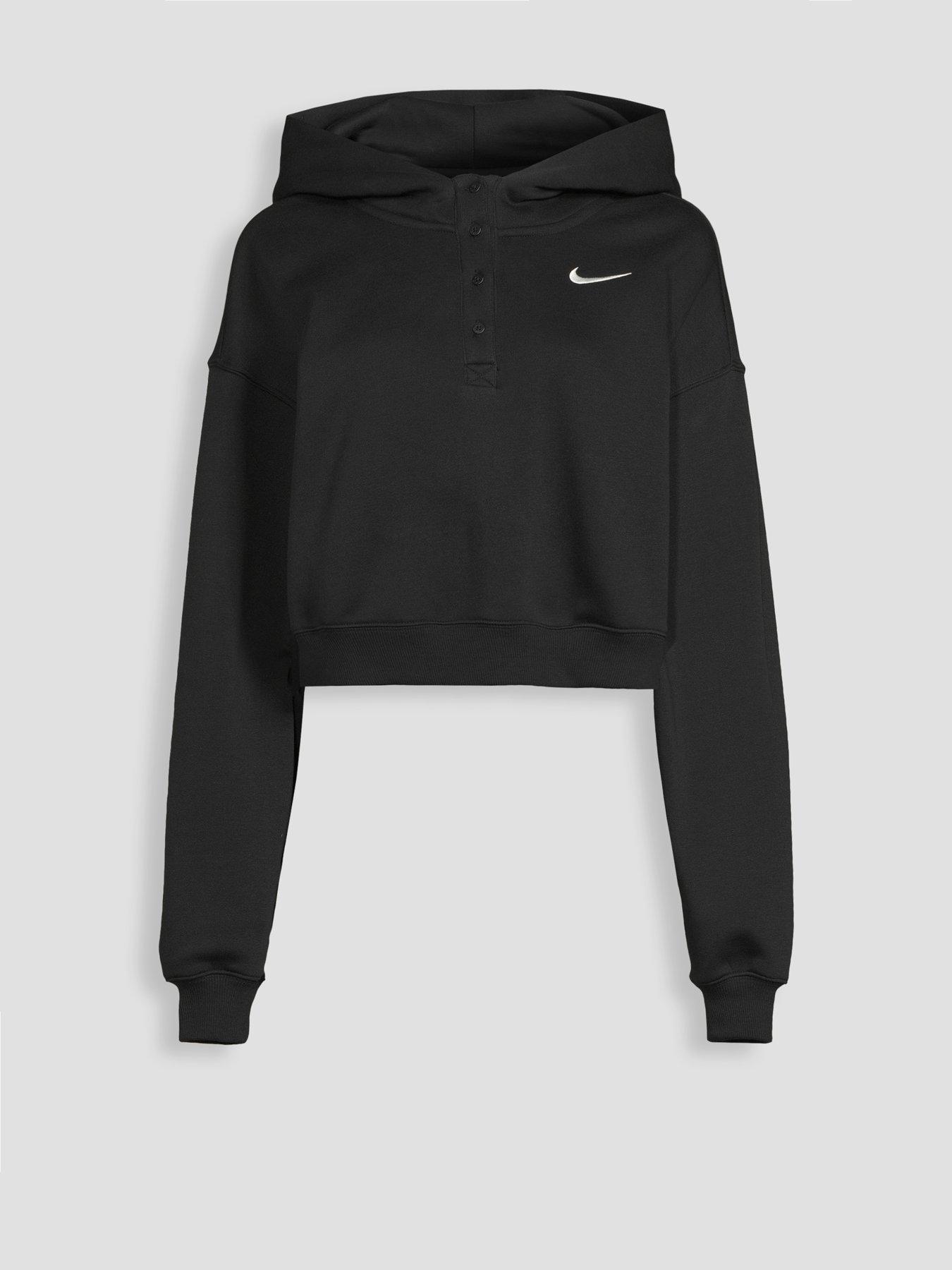 Nike Womens Sportswear Phoenix Fleece Oversized Cropped Henley