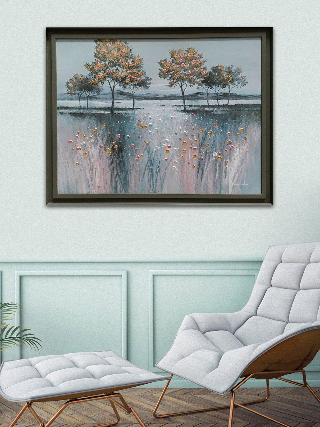 The Art Group Diane Demirci Evening Delight Framed Textured Canvas 68x88cms