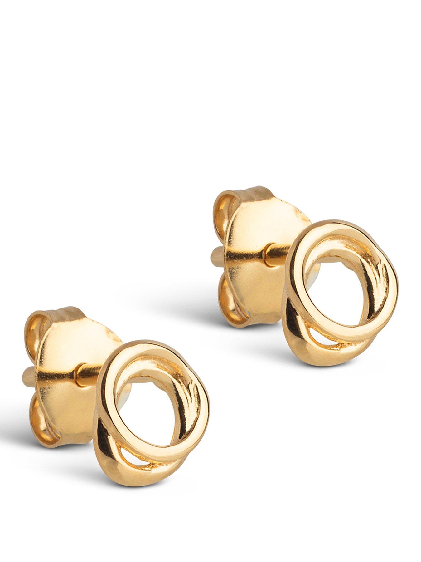 ENAMEL Copenhagen Bellu Mini Stud Earrings 18k Gold Plated Sterling Silver