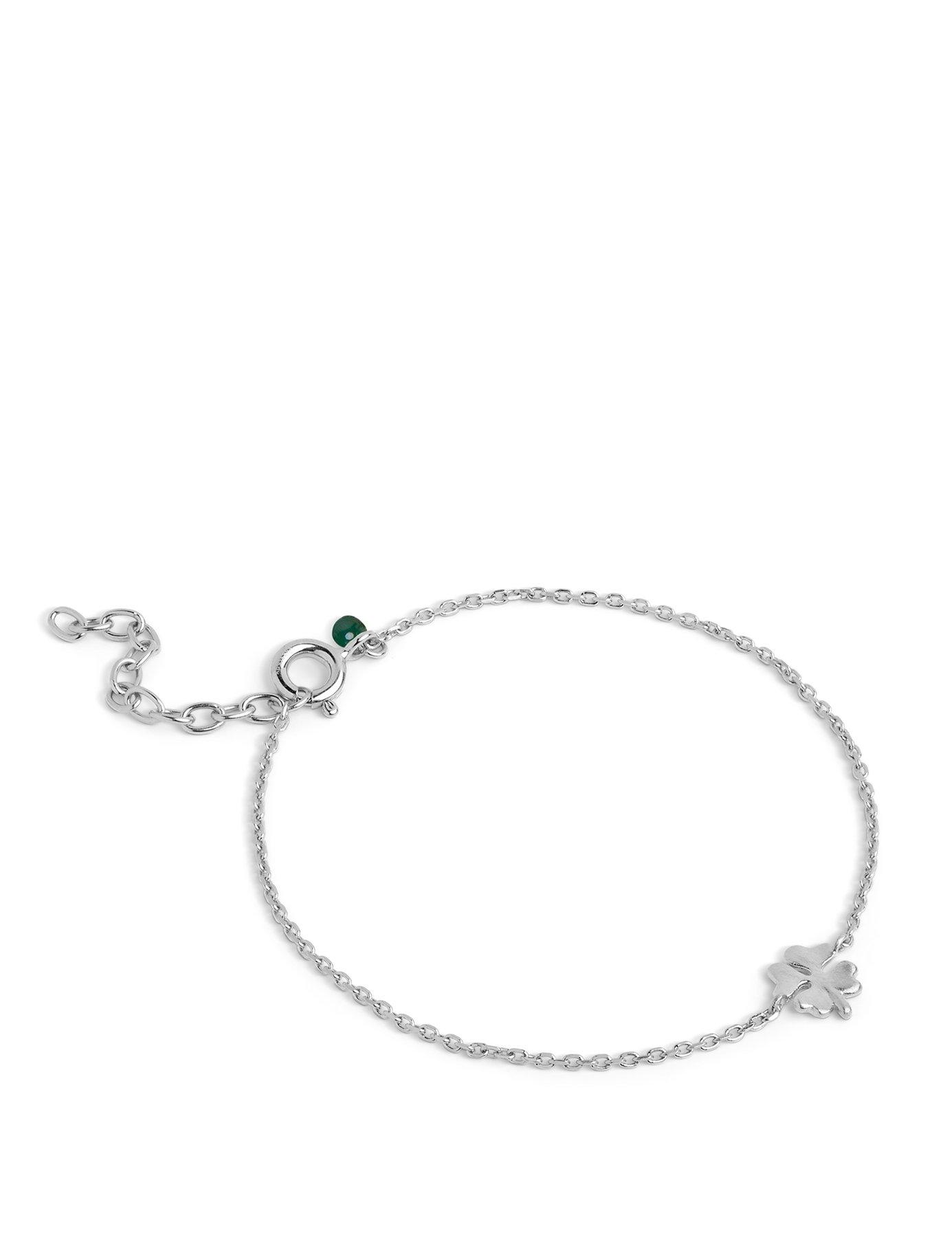 ENAMEL Copenhagen Four-Leaf Clover Bracelet Recycled Sterling Silver