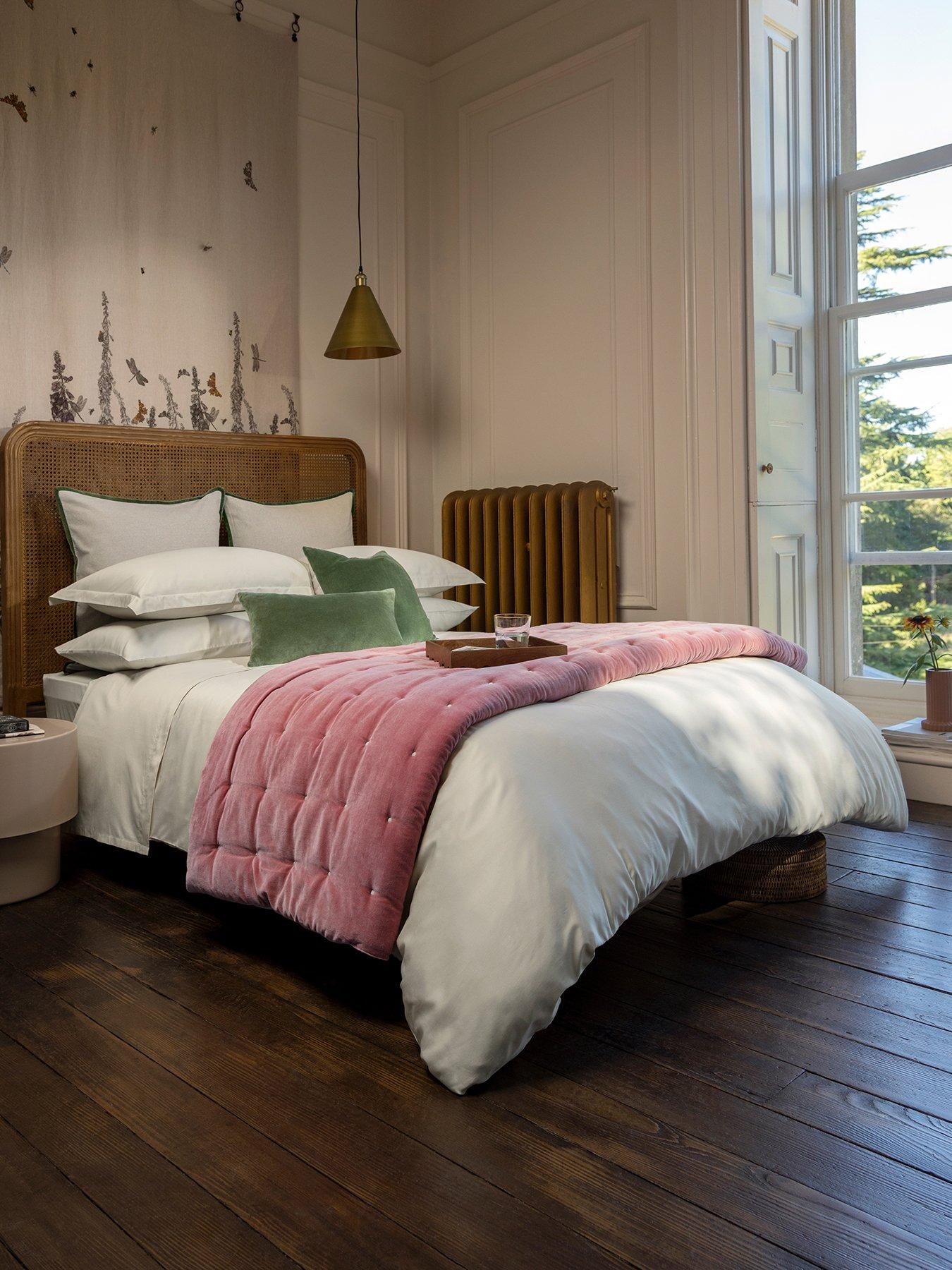 Christy Classic Luxury Cotton Sateen Duvet Cover Set - Linen