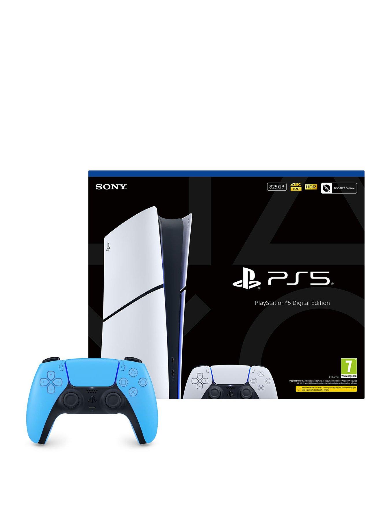 Playstation 5 Digital Edition - 825GB  &  Additional DualSense Wireless Controller