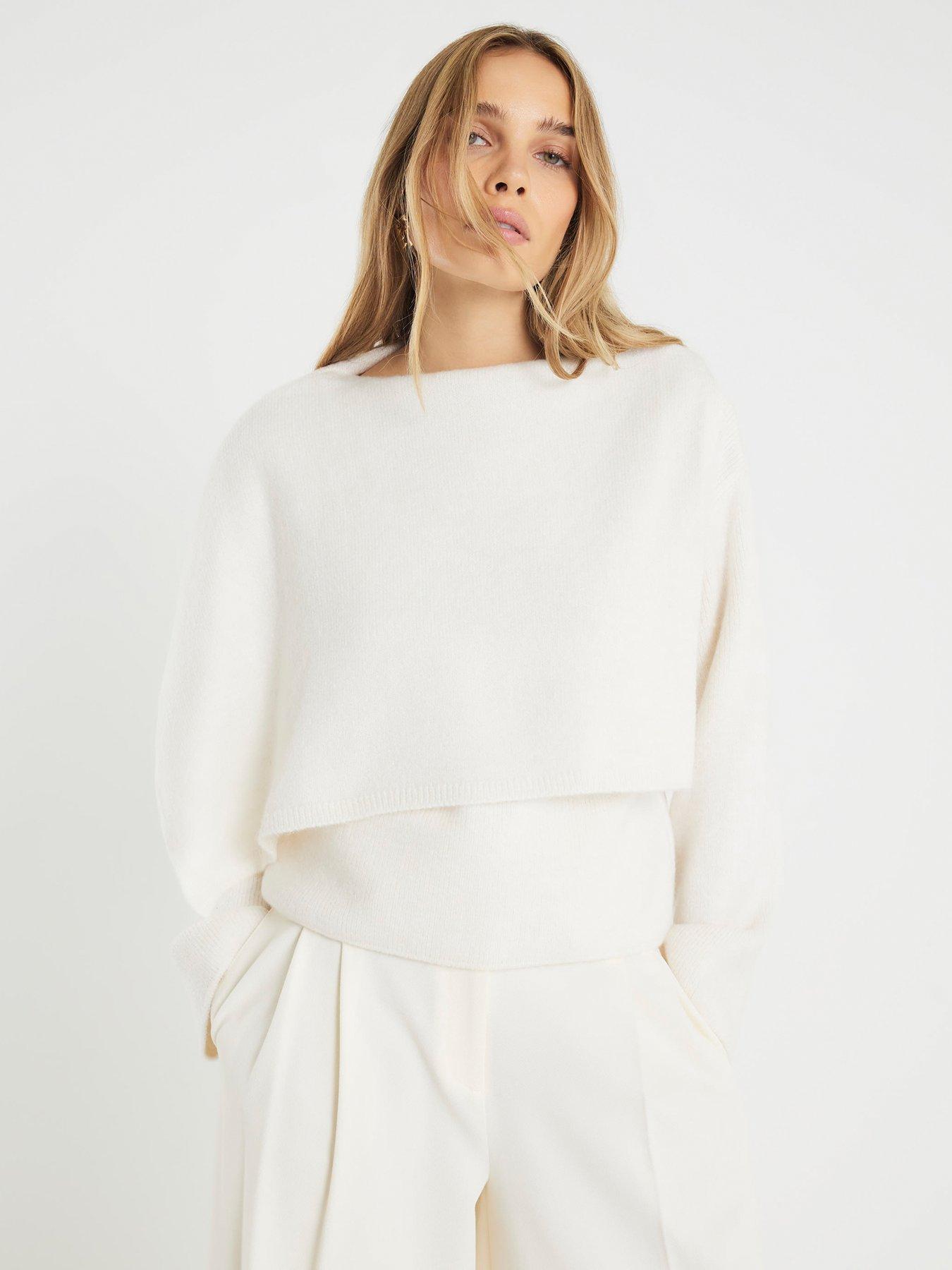 River Island Knitted Two In One Jumper - Cream