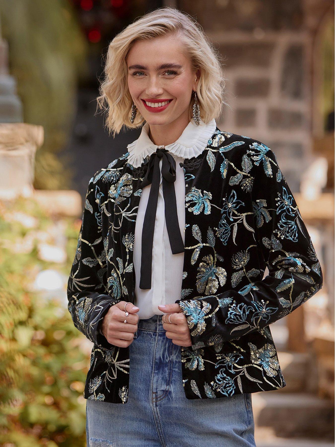 Joe Browns Sadie Boutique Embroidered Jacket - Black