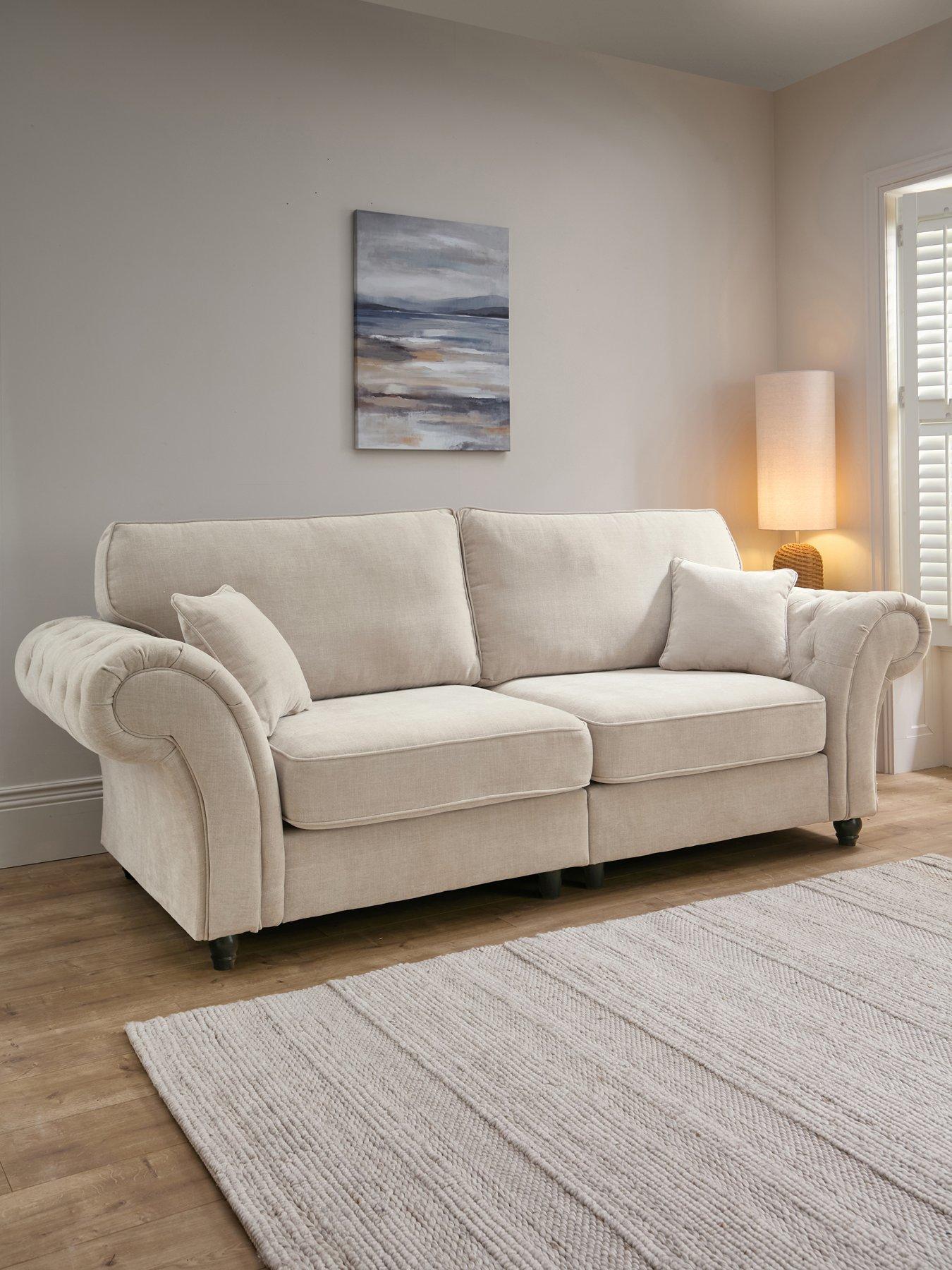 The Very Collection Windsor Fabric Standard Back 4 Seater Sofa