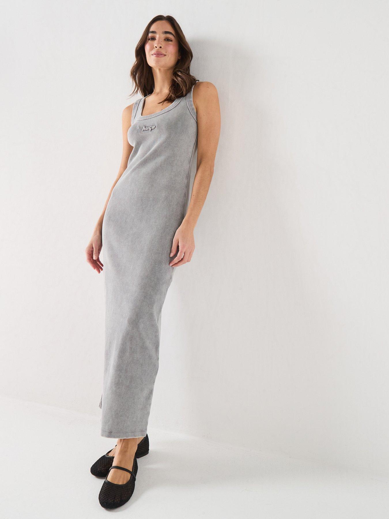 HUGO Niliyo Maxi Jersey Dress - Beige