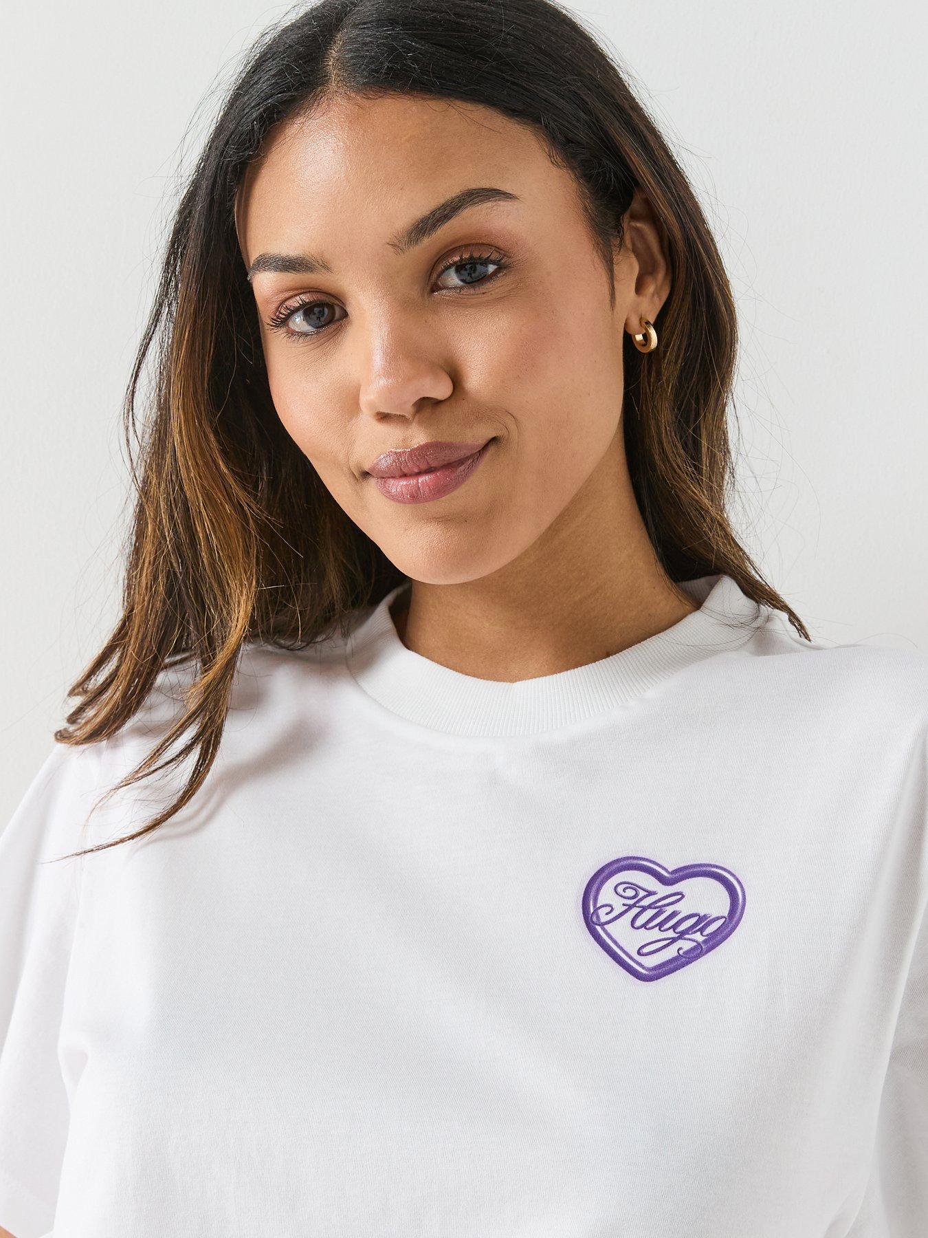 Image 4 of 5 of HUGO Vintage Tee - White