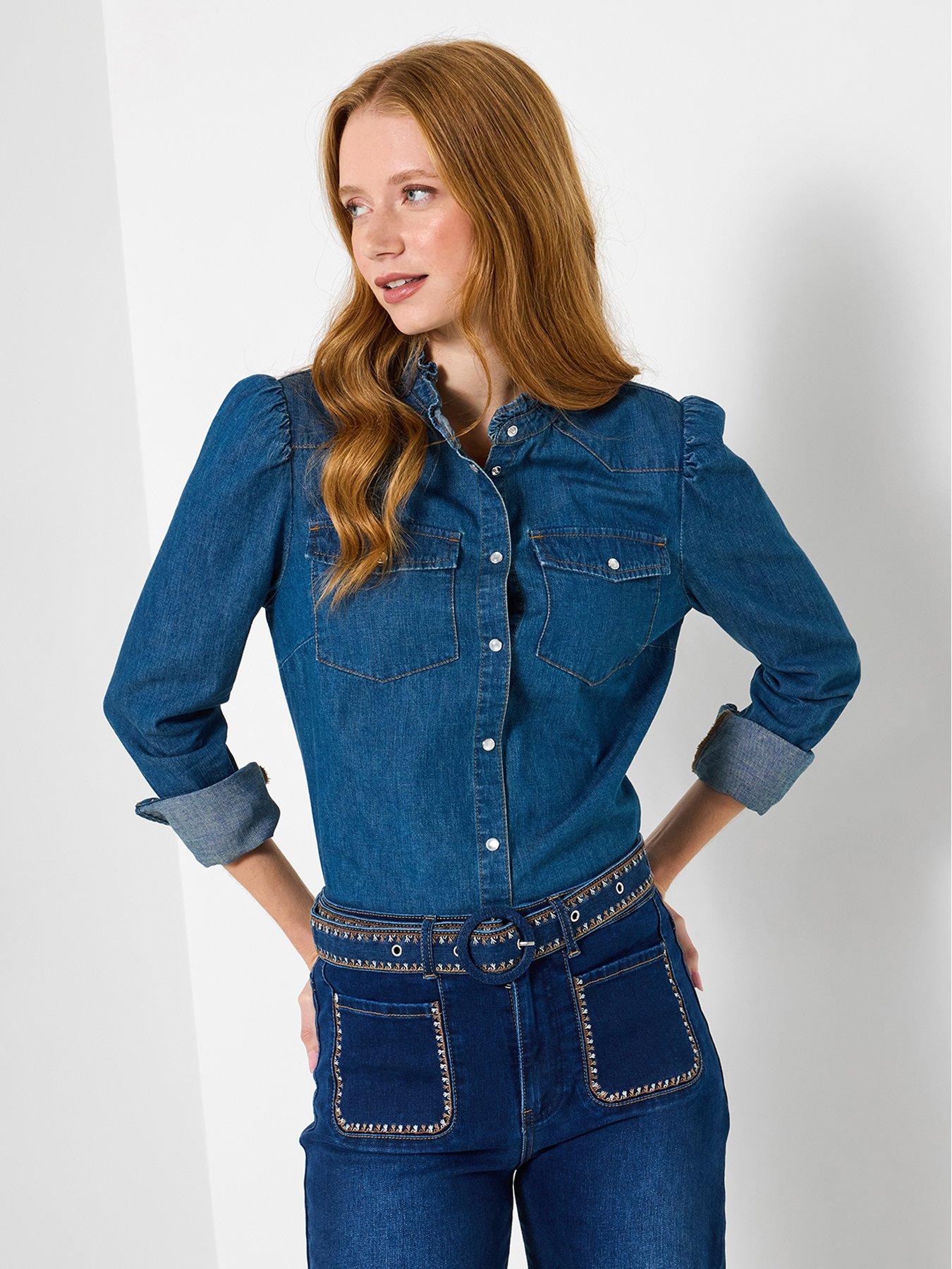 Joe Browns Tilly Denim Blouse  - Blue