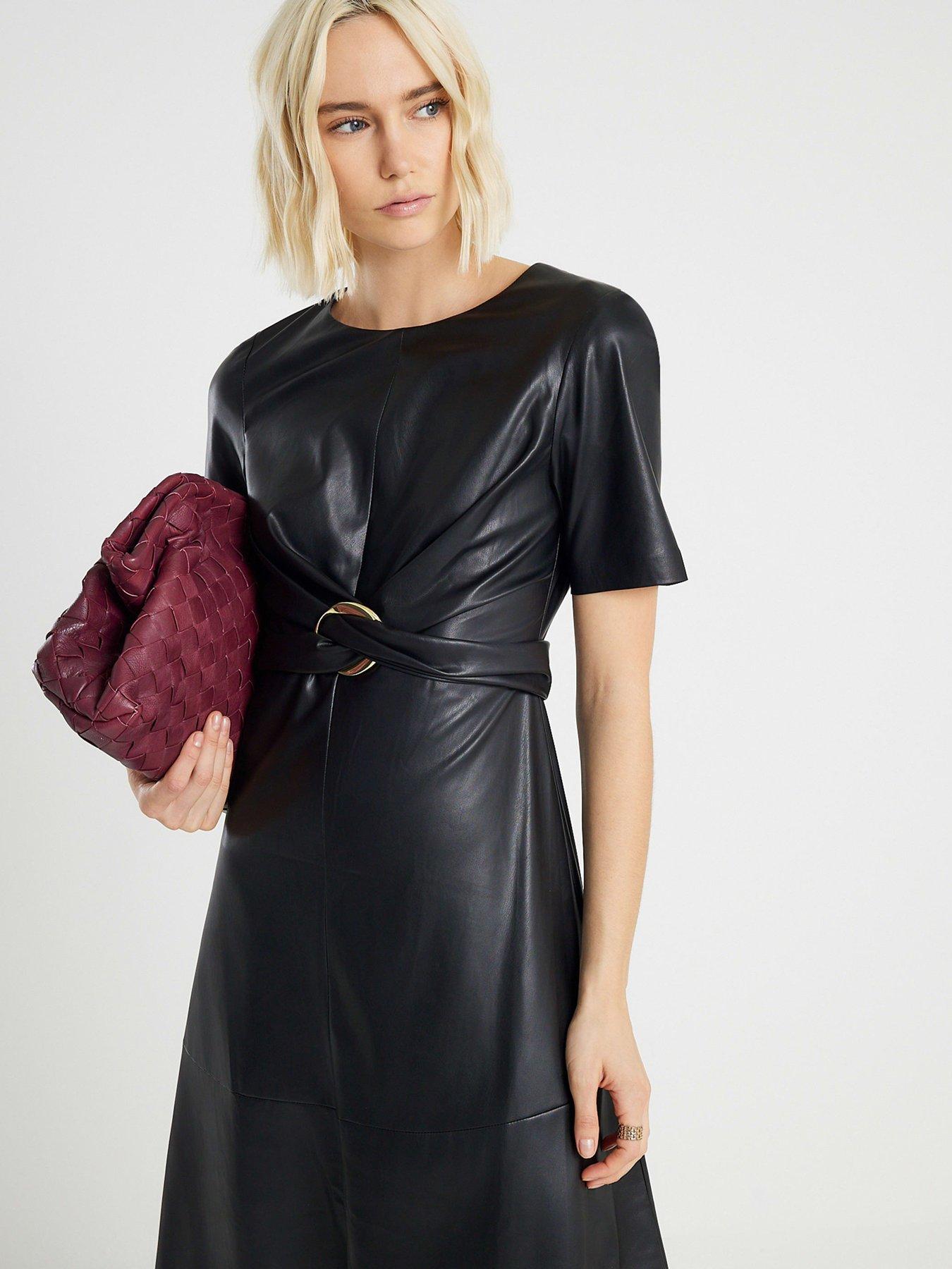 River Island Long Buckle Detail Swing Dress - Black | Very