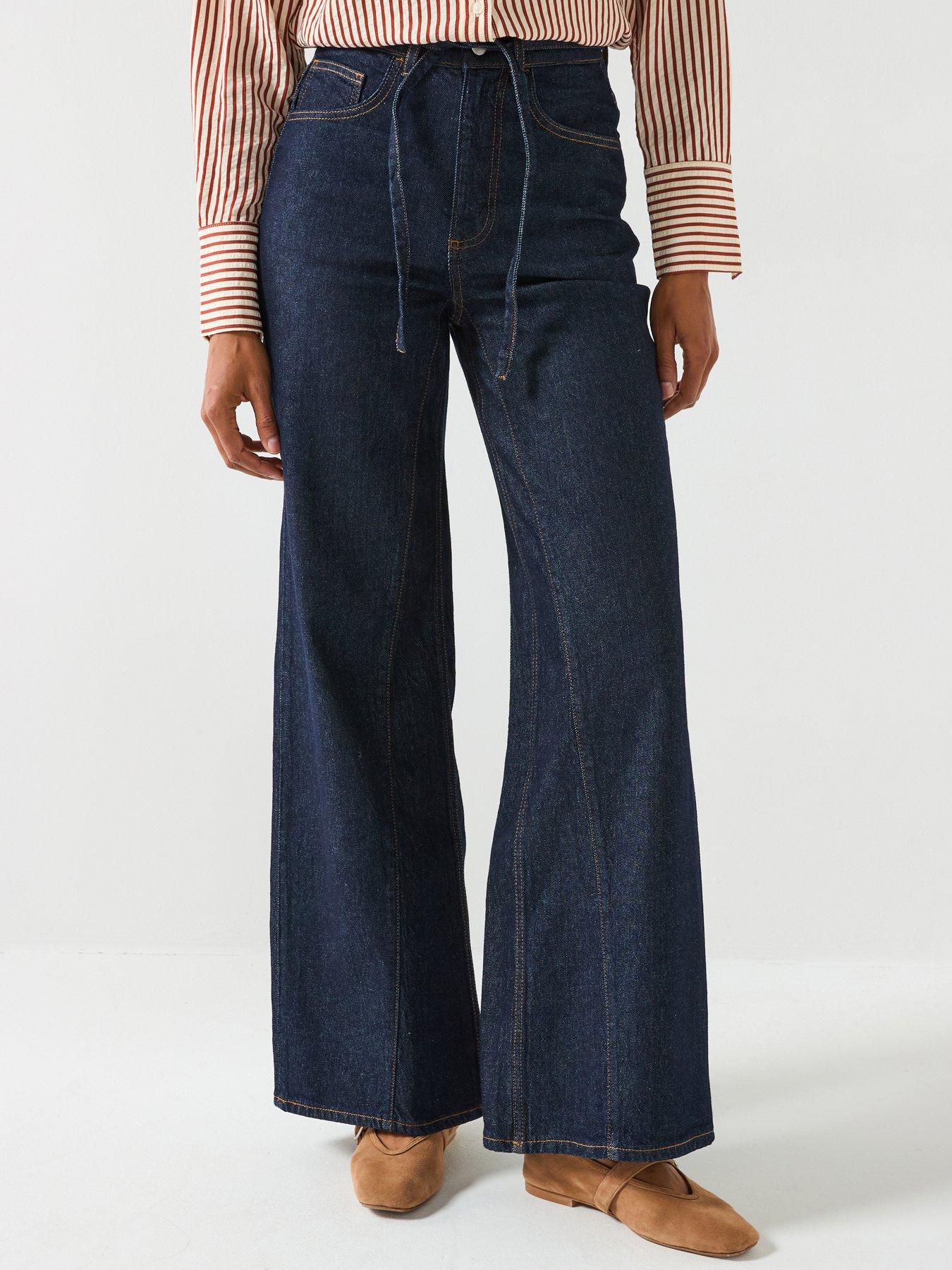 AWARE Awmaddie Hr Belt Wide Jeans