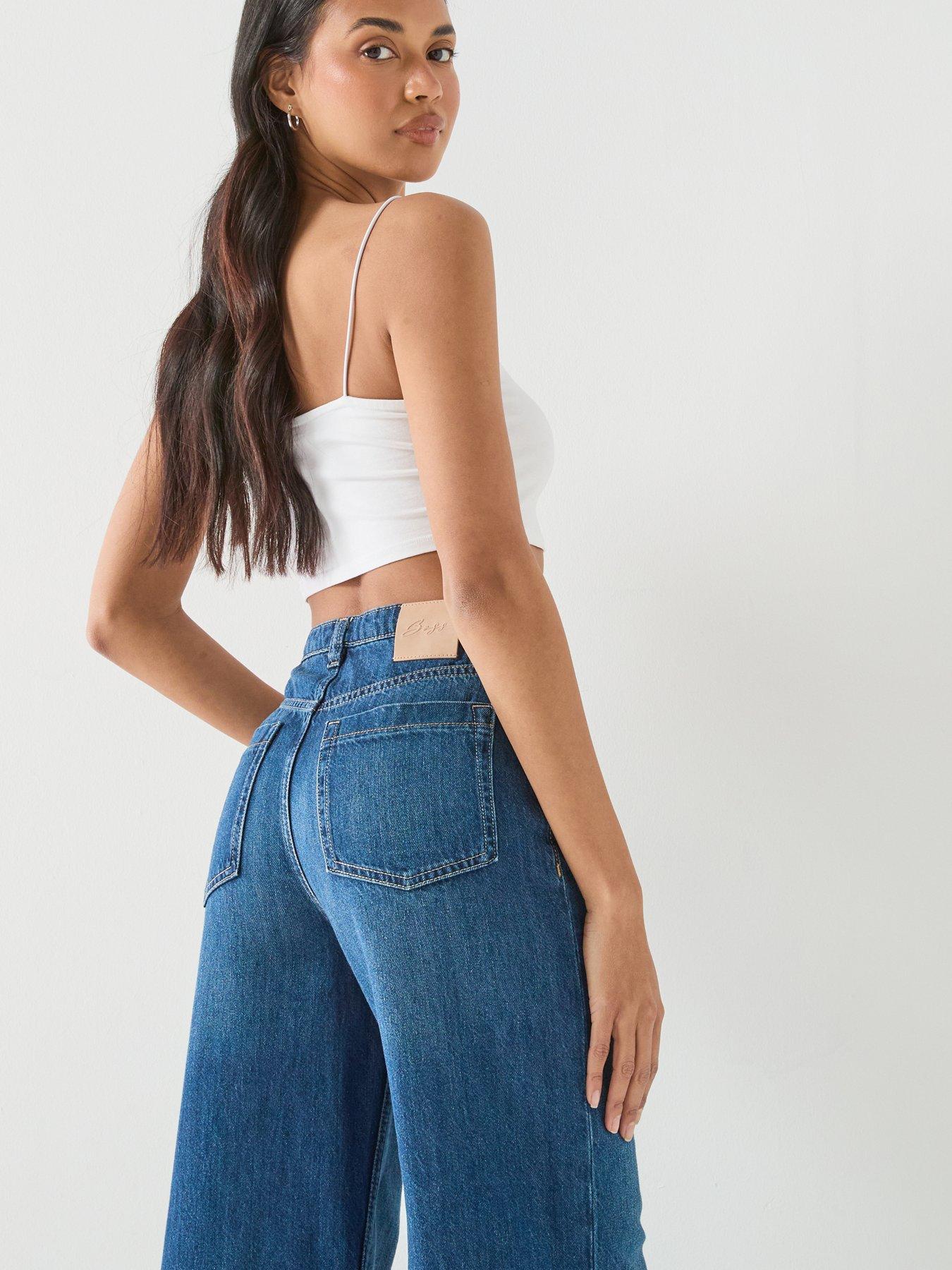 Image 4 of 6 of BOSS Marlene Flare Jeans - Navy