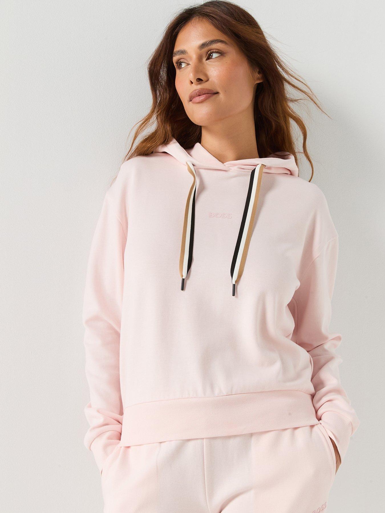 Image 1 of 5 of BOSS Stripe Hoodie - Pink