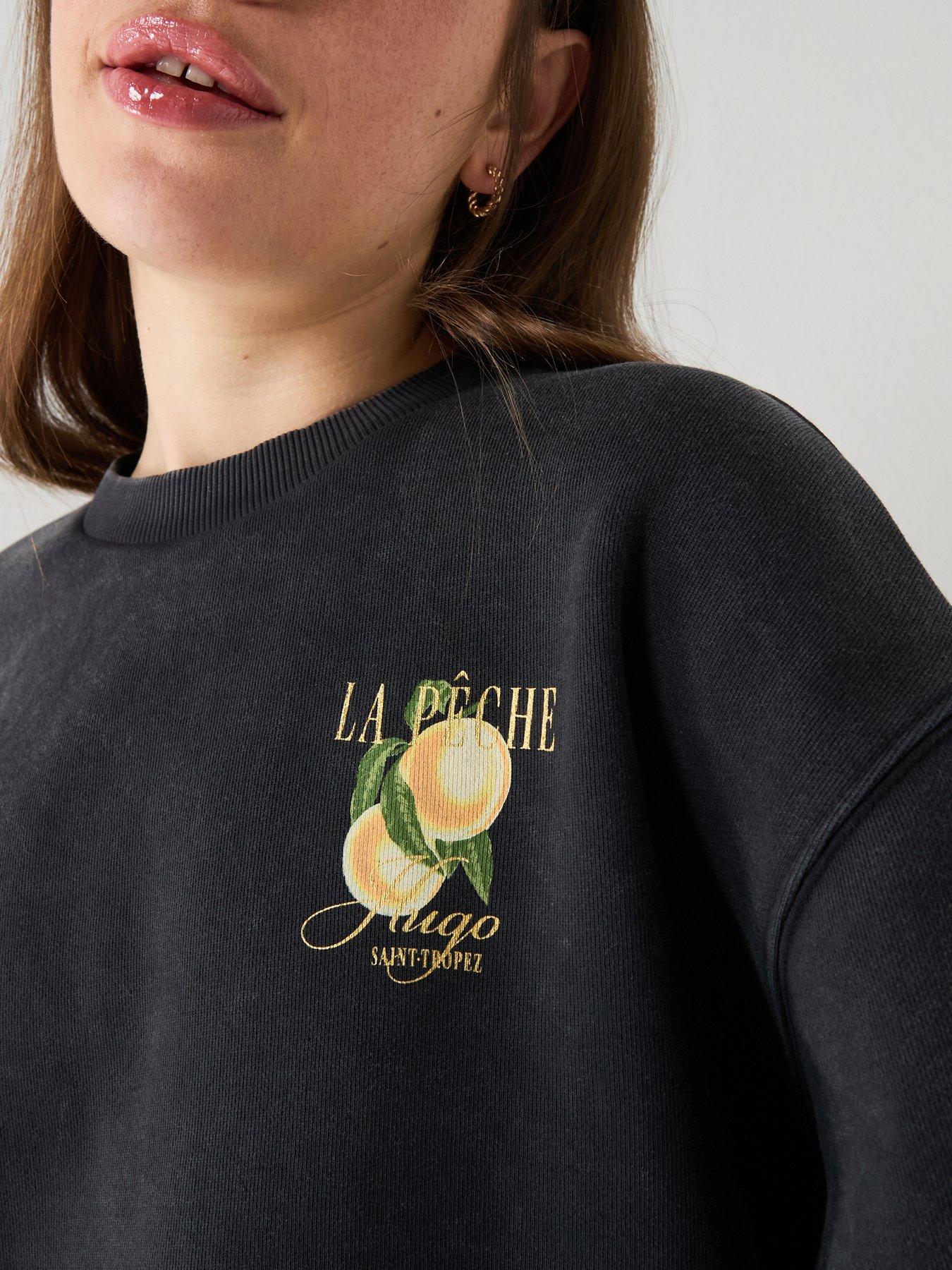 Image 5 of 6 of HUGO Classic Graphic Crew Neck Jumper - Black